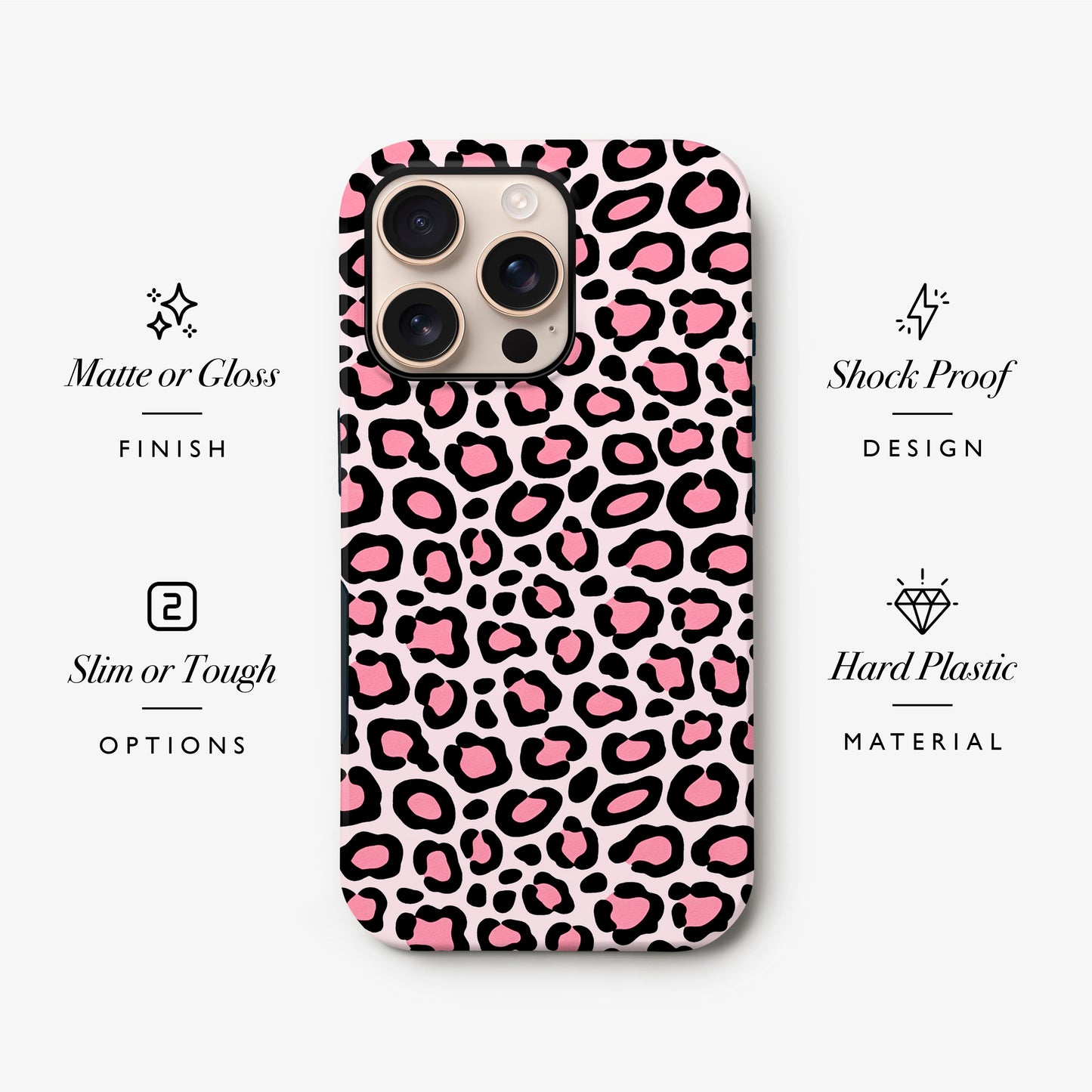 Pink Shades Leopard Print Case Phone Case