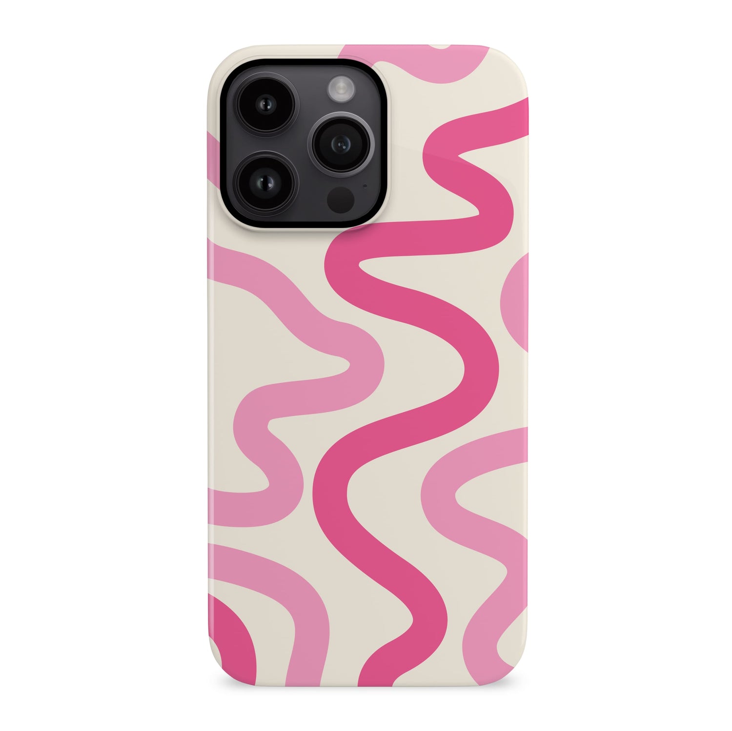 Pink Swirl Abstract Wavy Pattern Print Case Phone Case