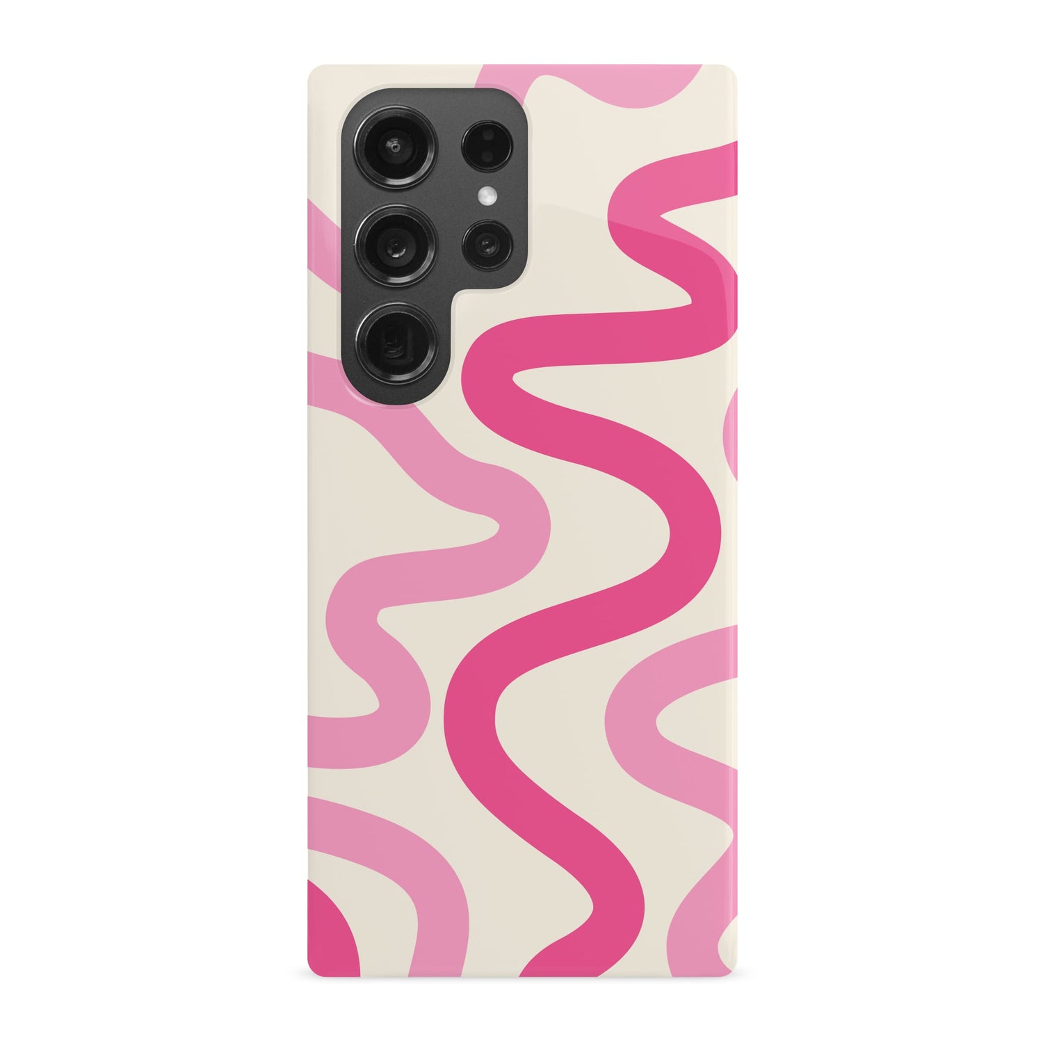 Pink Swirl Abstract Wavy Pattern Print Case Phone Case