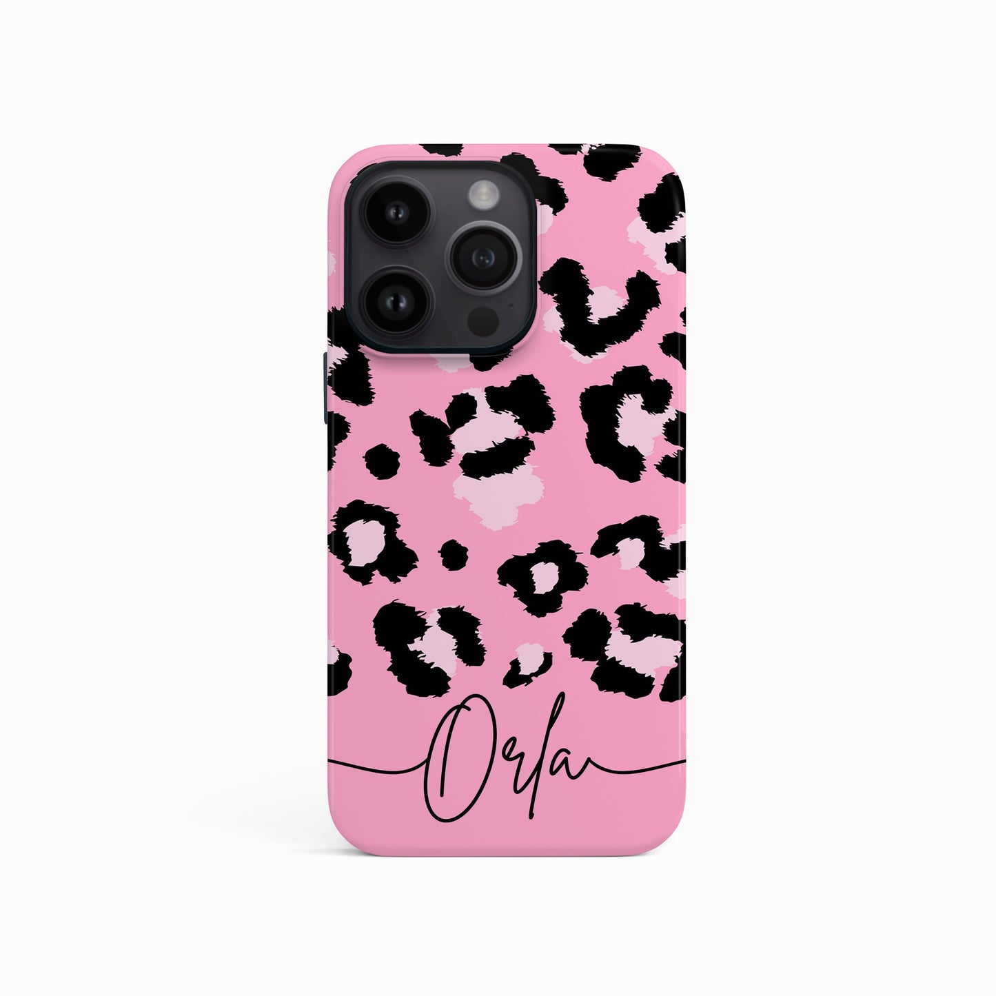 Baby Pink Leopard Print Personalised Phone Case Phone Case
