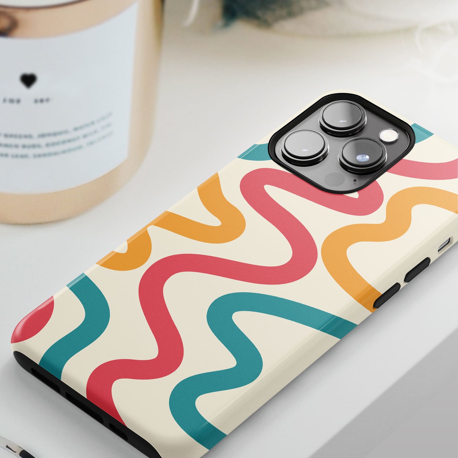 Wavy Primary Colours Abstract Pattern Case  Phone Case