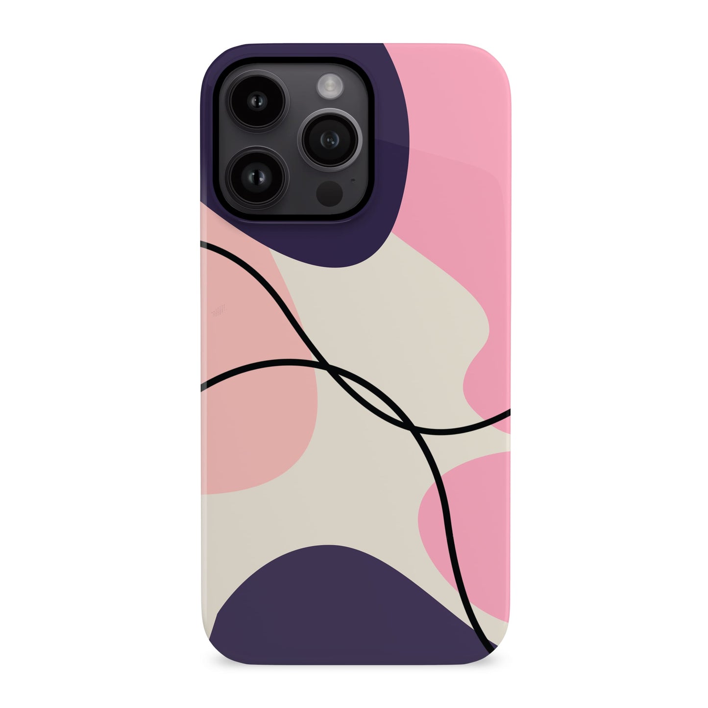 Purple and Pink Abstract Print Magsafe Case Phone Case