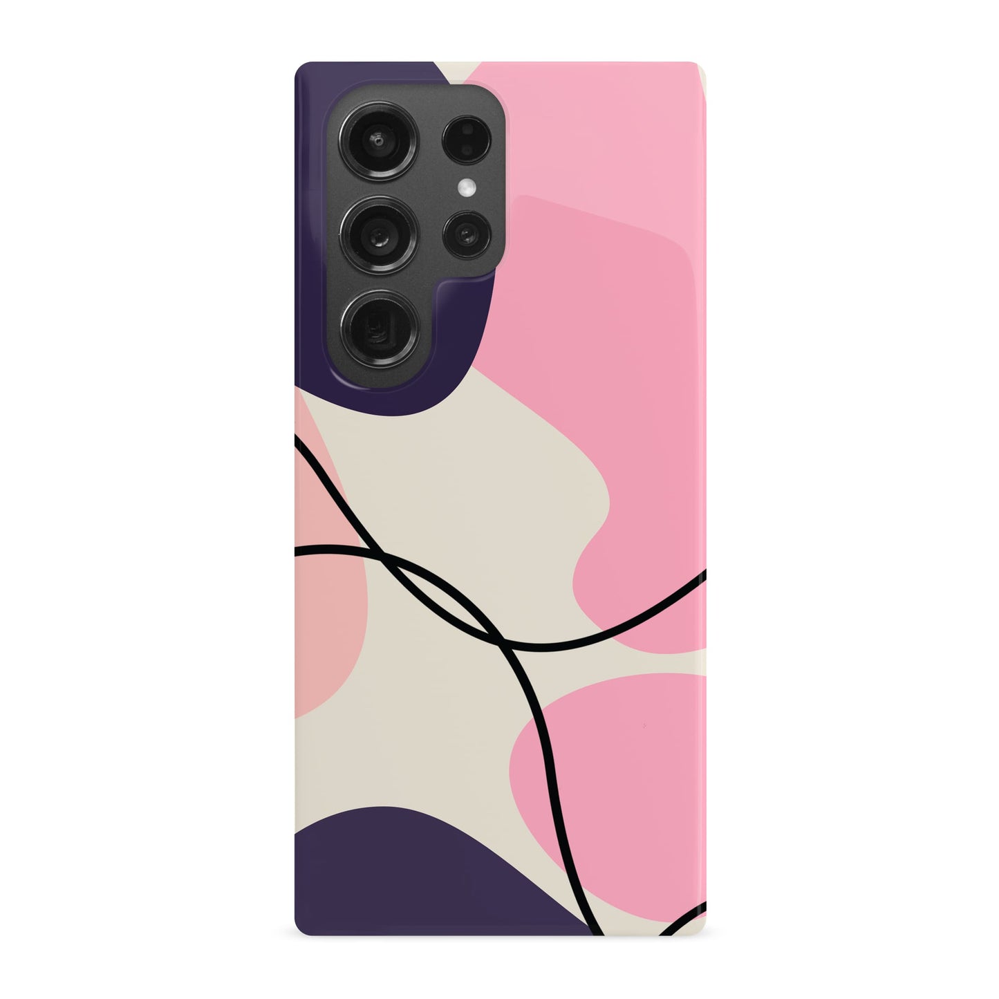 Purple and Pink Abstract Print Case Phone Case
