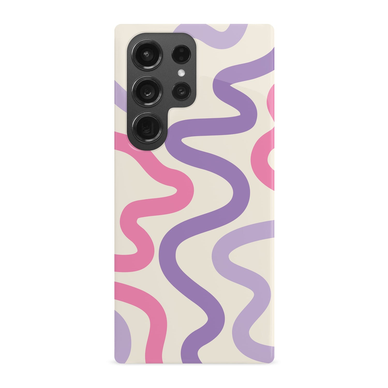 Purple and Pink Abstract Wavy Pattern Print Case Phone Case