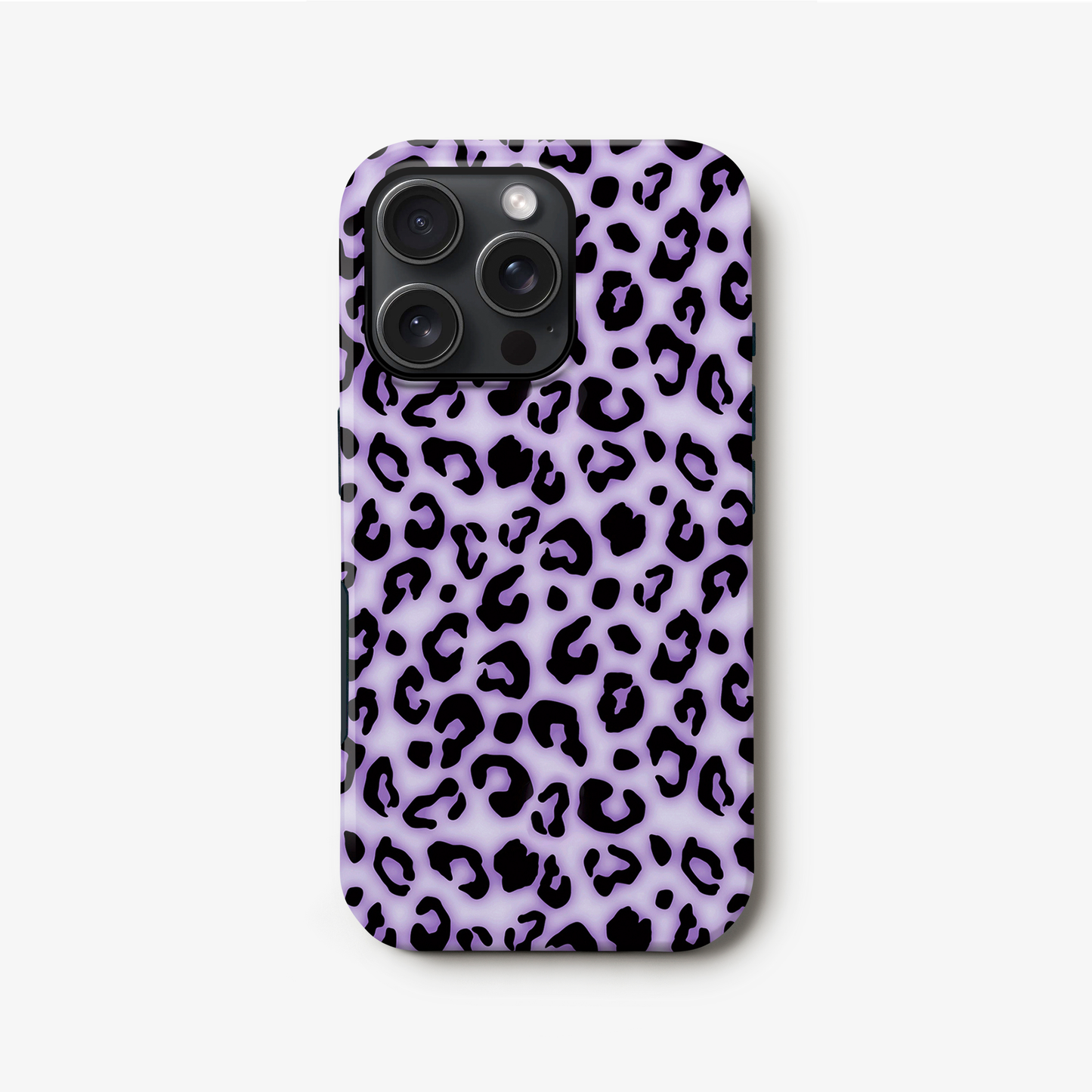 Purple Blush Leopard Print Phone Case iPhone 16 Phone Case