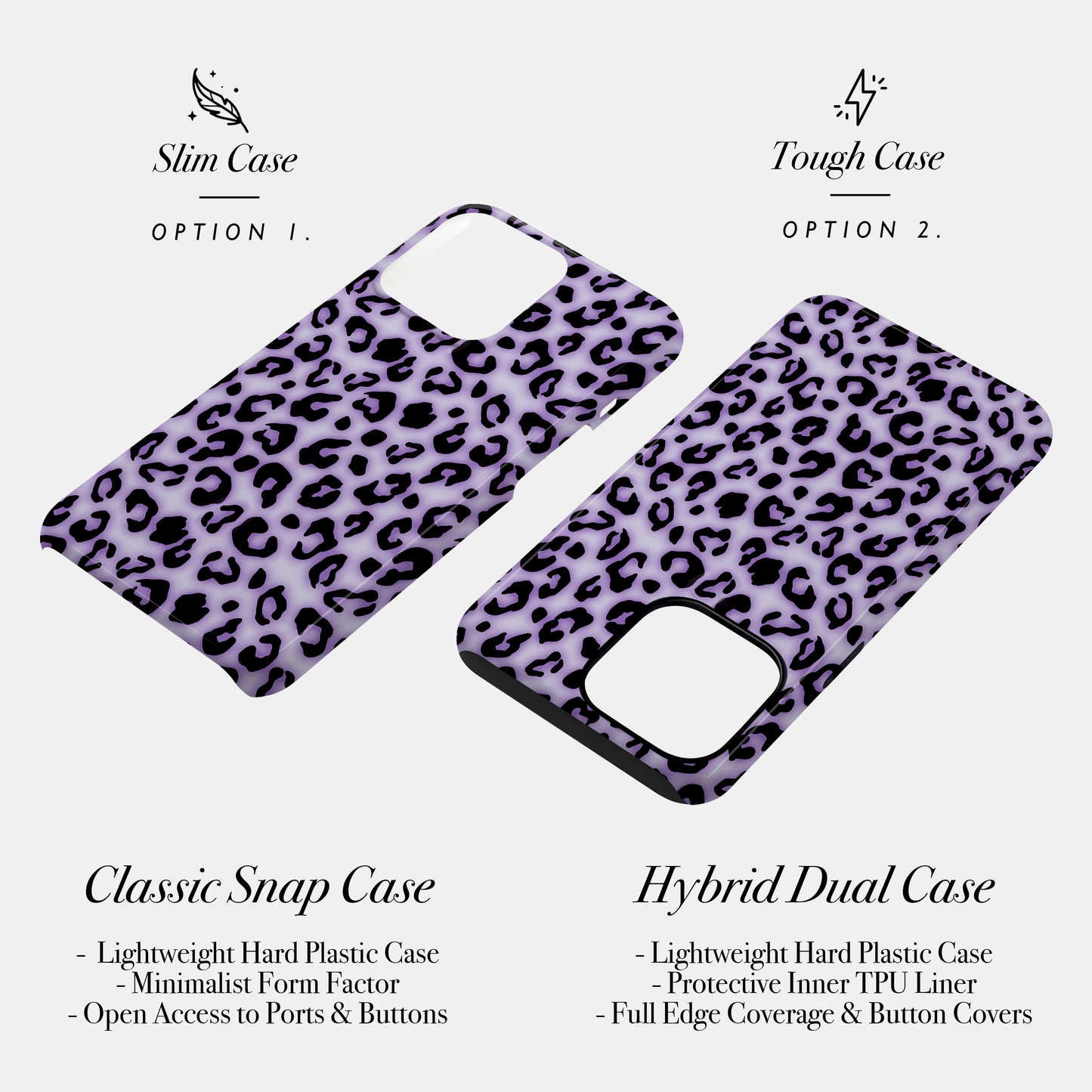 Purple Blush Leopard Print Phone Case Phone Case