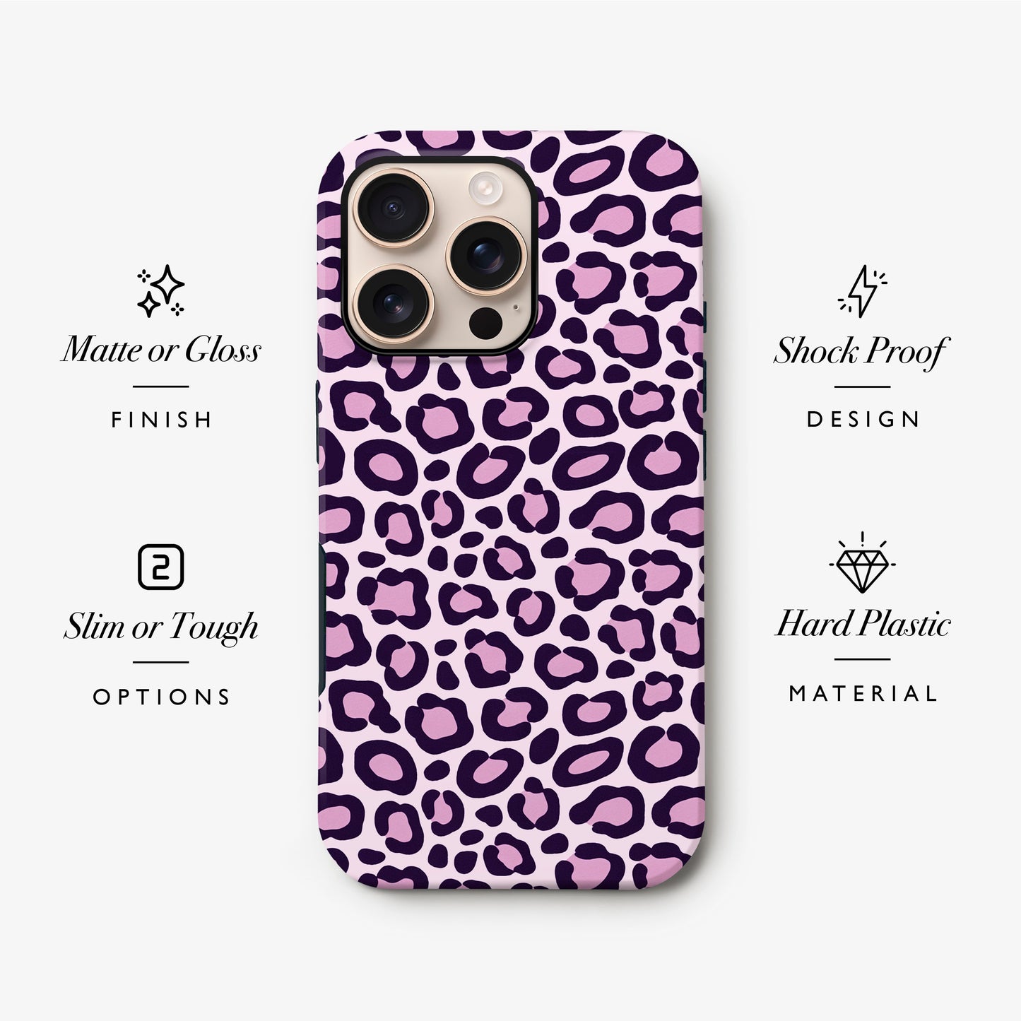 Purple Shades Leopard Print Case Phone Case