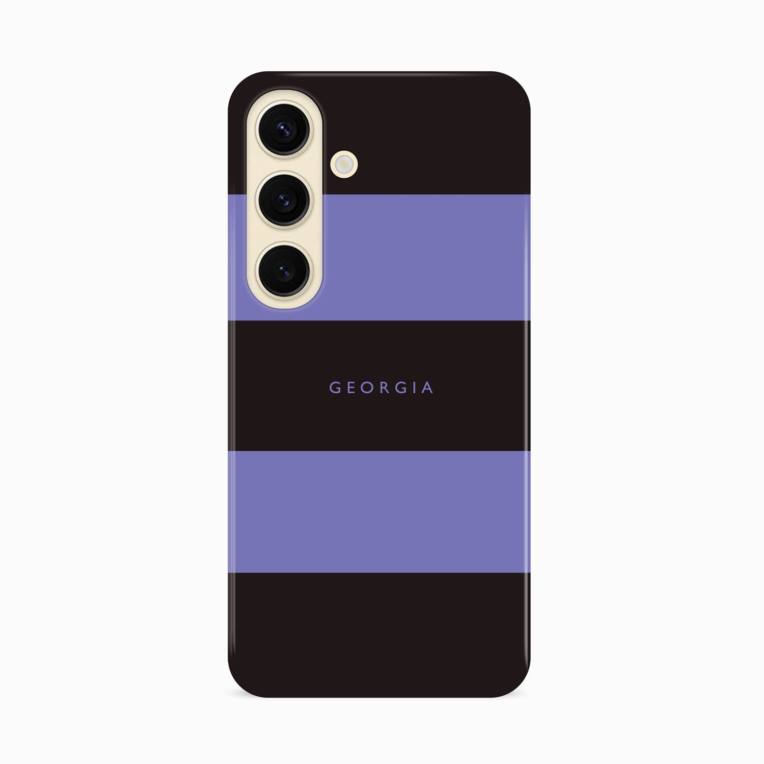 Purple Black Stripe Custom Case Phone Case