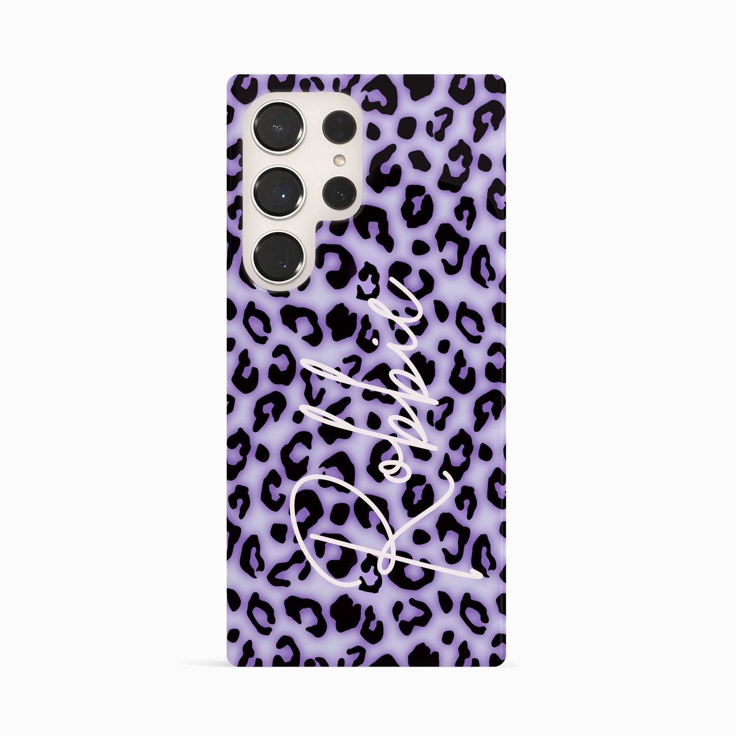 Personalised Purple Blush Leopard Print Phone Case Phone Case
