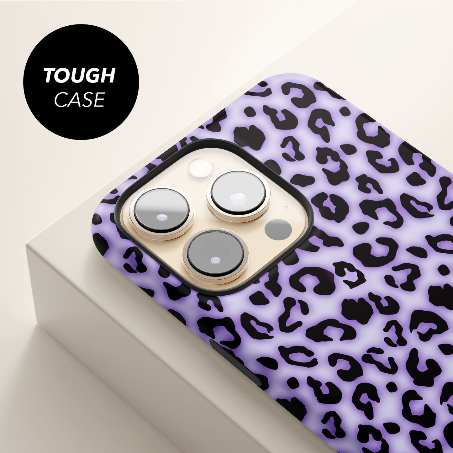 Personalised Purple Blush Leopard Print Phone Case Phone Case