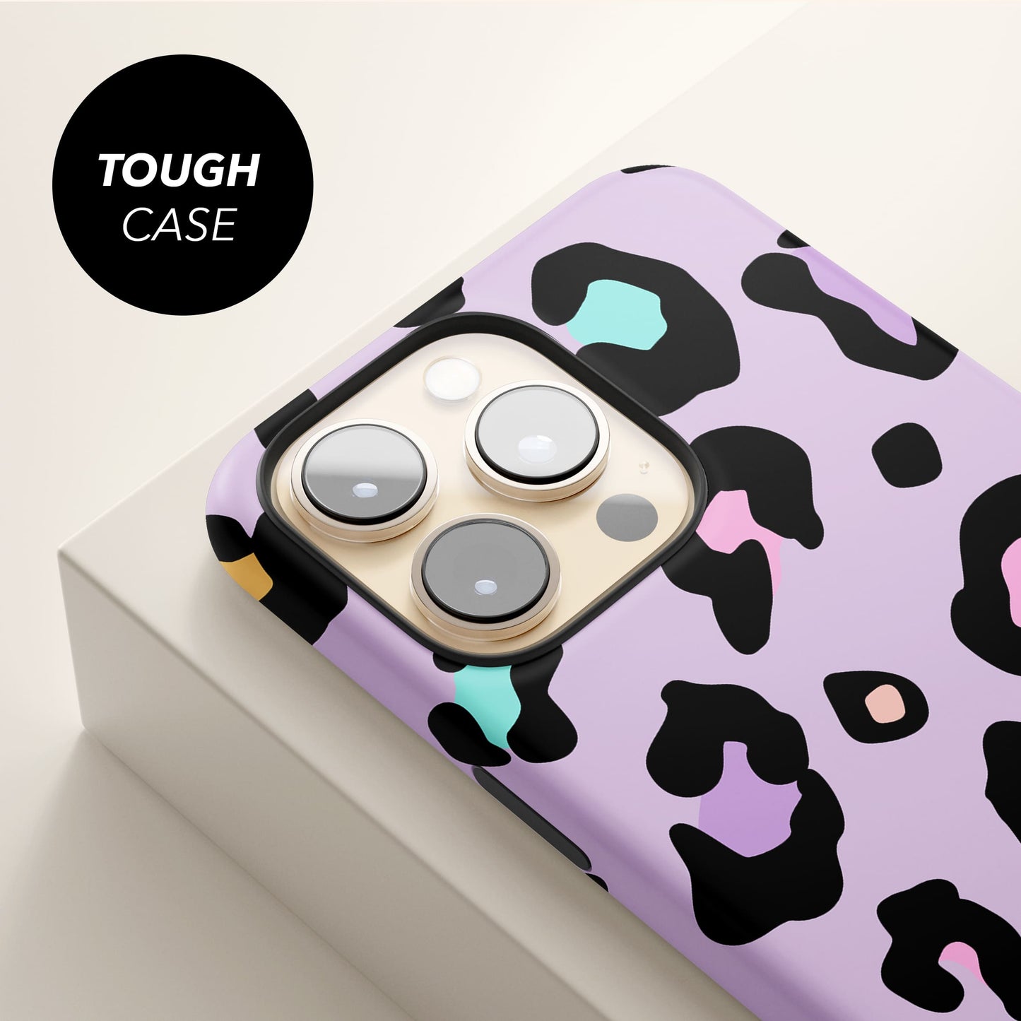 Purple Multicolour Leopard Print Phone Case Phone Case