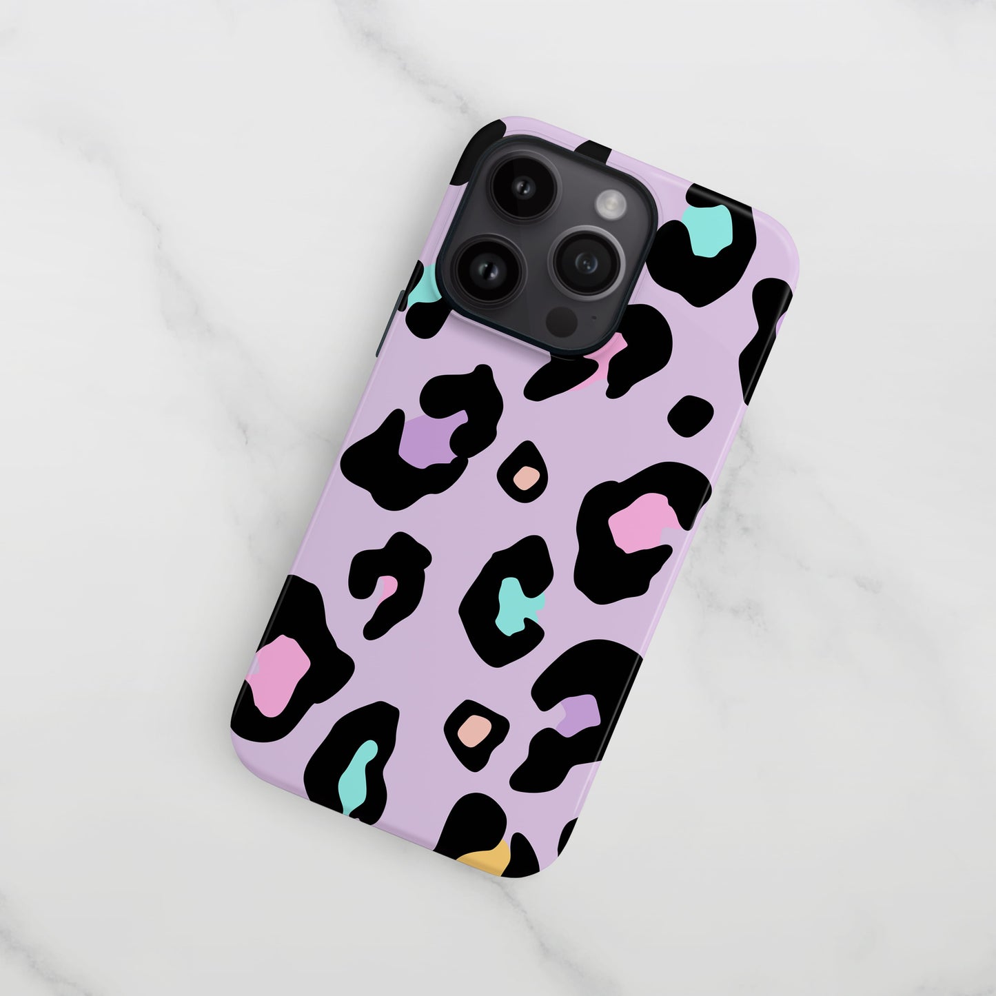 Purple Multicolour Leopard Print Phone Case Phone Case
