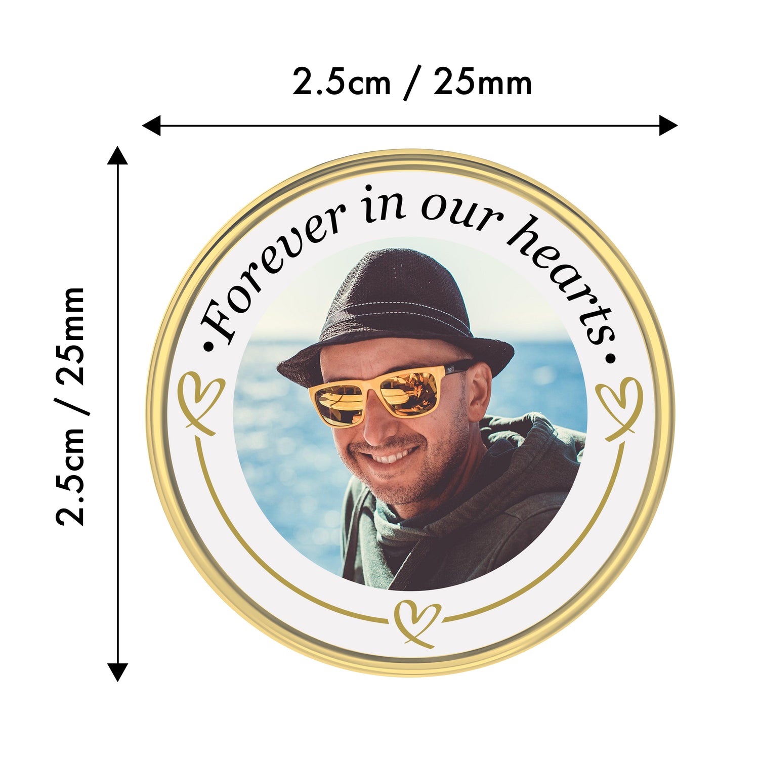 Custom Photo Memorial Remembrance Pin Badge Pin Badge