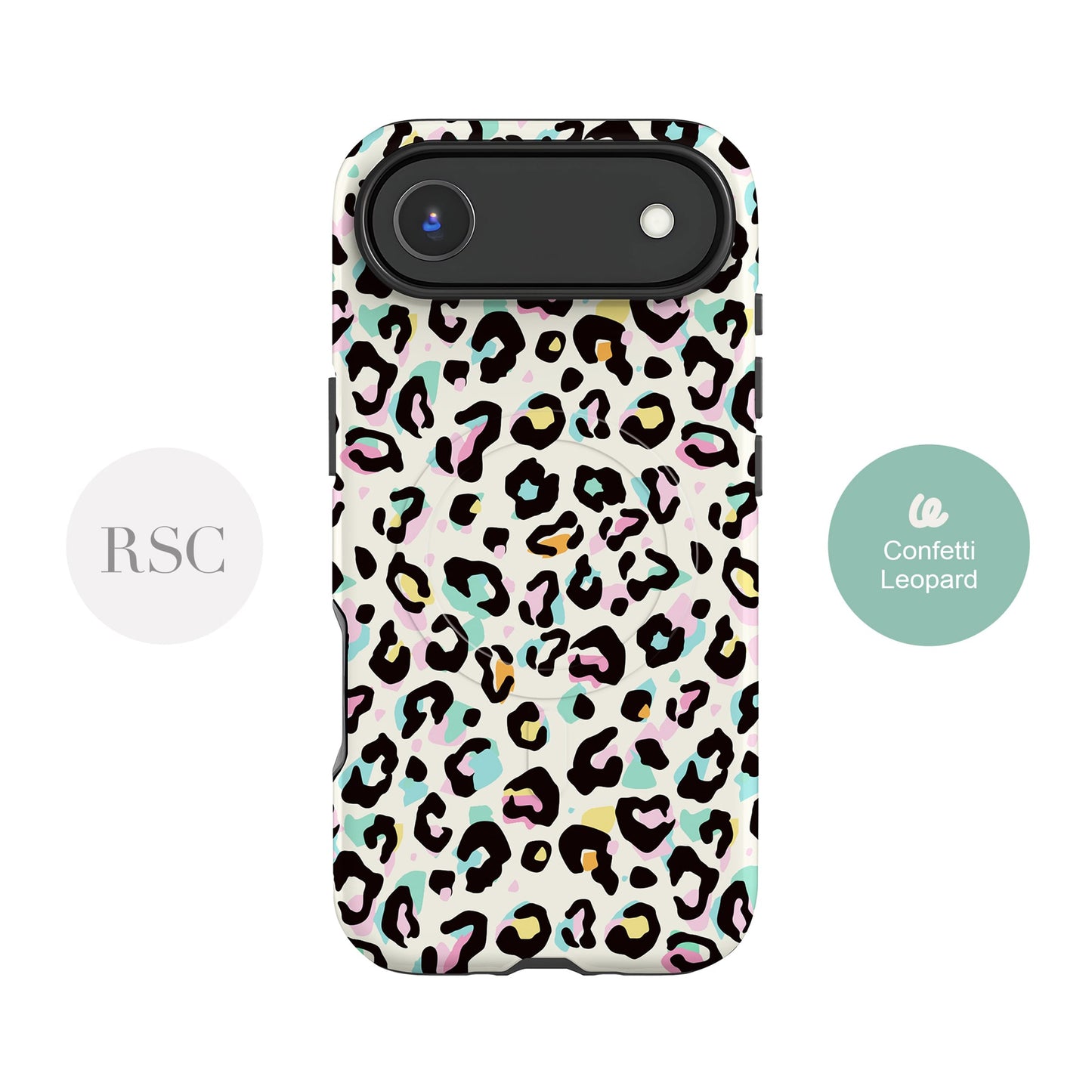Confetti Leopard Print Magsafe Case Phone Case