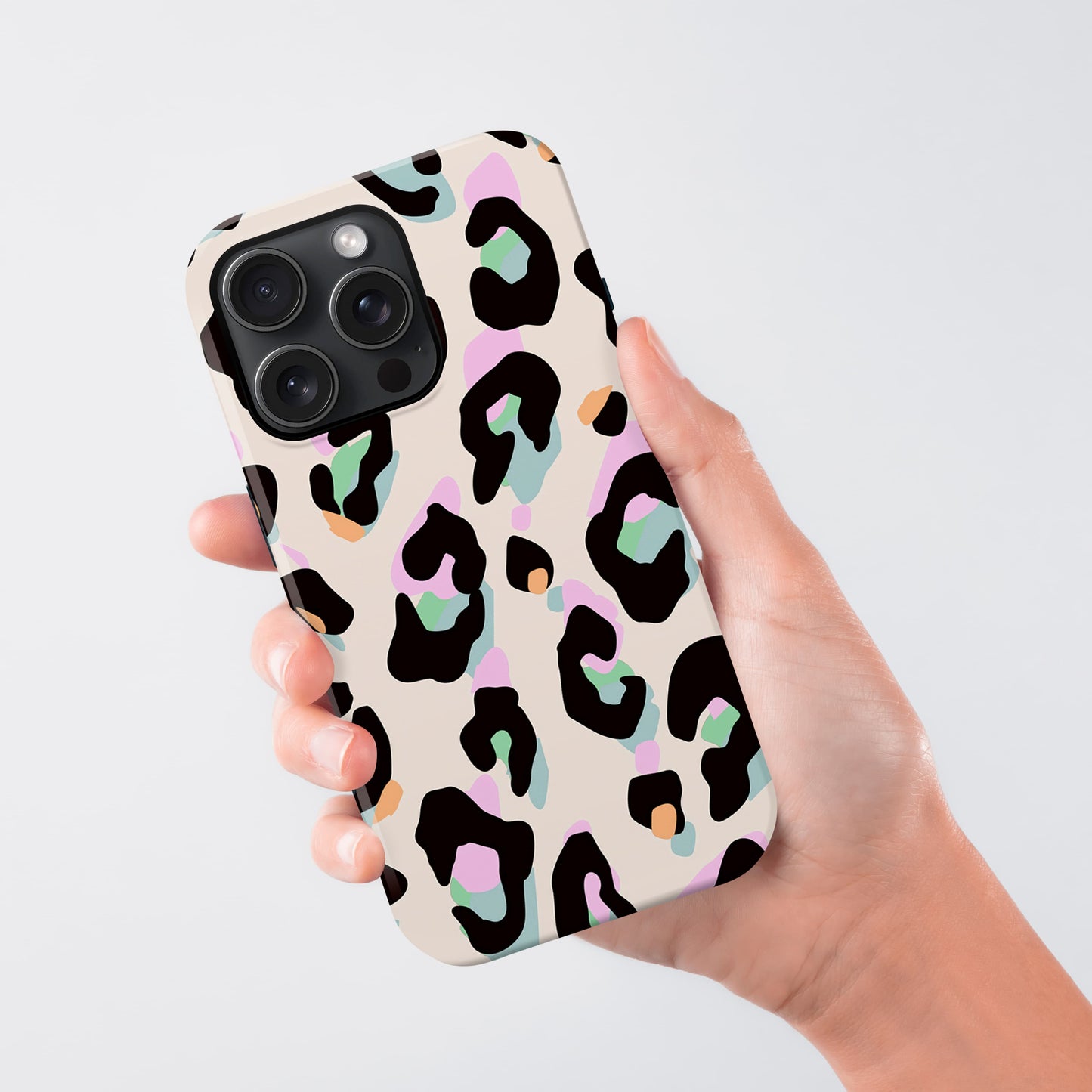 Multicolour Rainbow Leopard Print Phone Case Phone Case