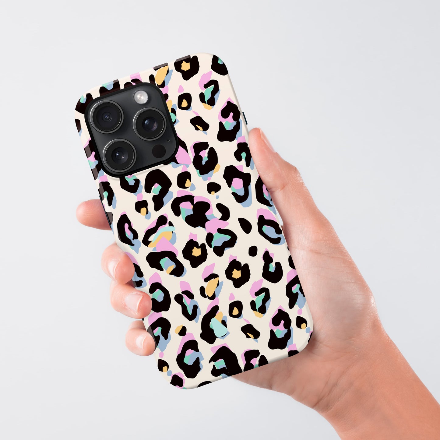 Multicolour Ditsy Leopard Print Phone Case Phone Case