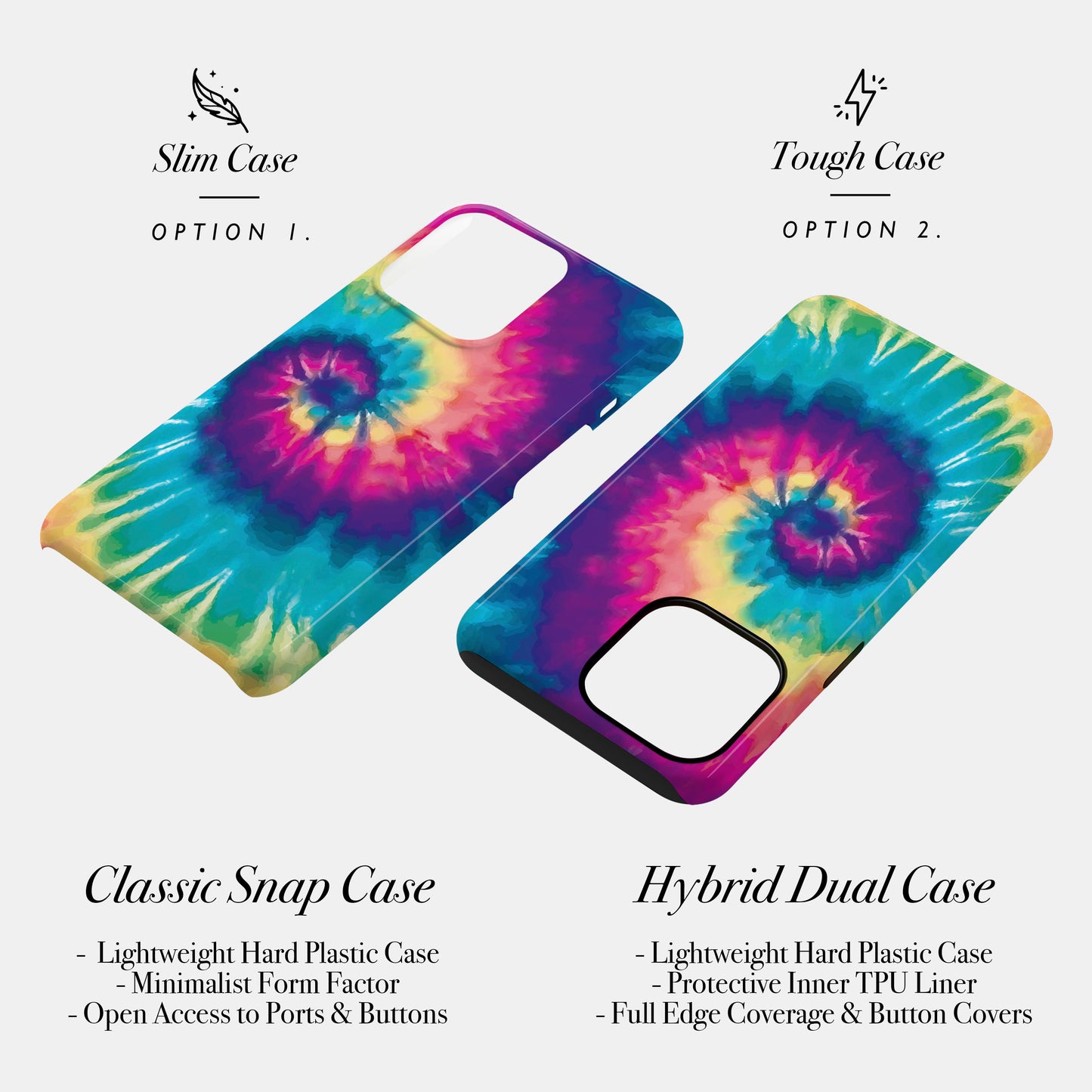 Rainbow Tie Dye Personalised Phone Case Phone Case