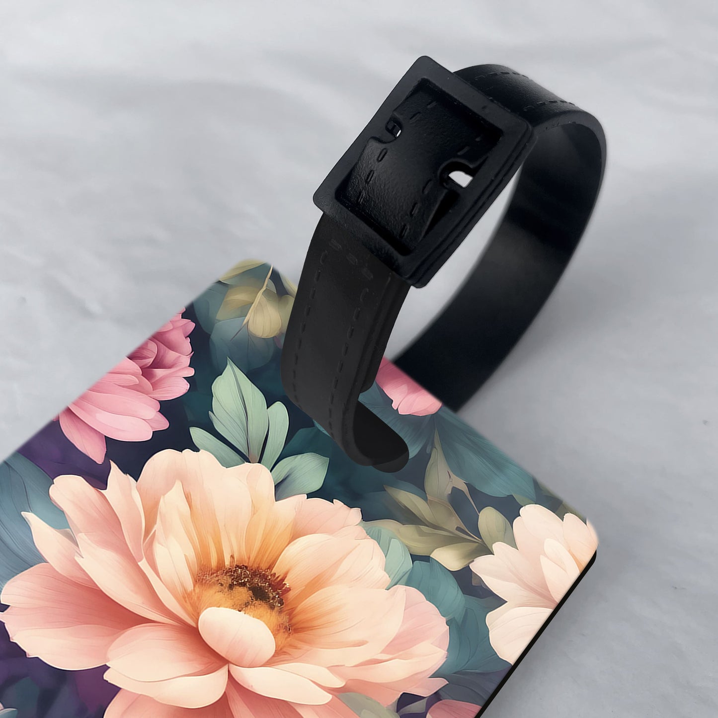 Rainbow Floral Personalised Initials Luggage Tag  luggage tag