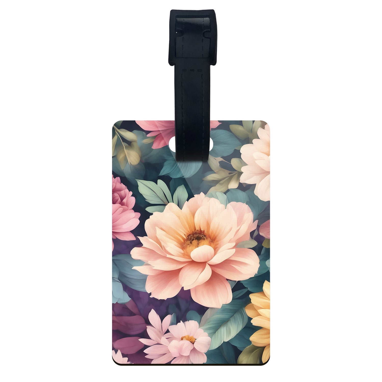 Rainbow Floral Personalised Initials Luggage Tag  luggage tag