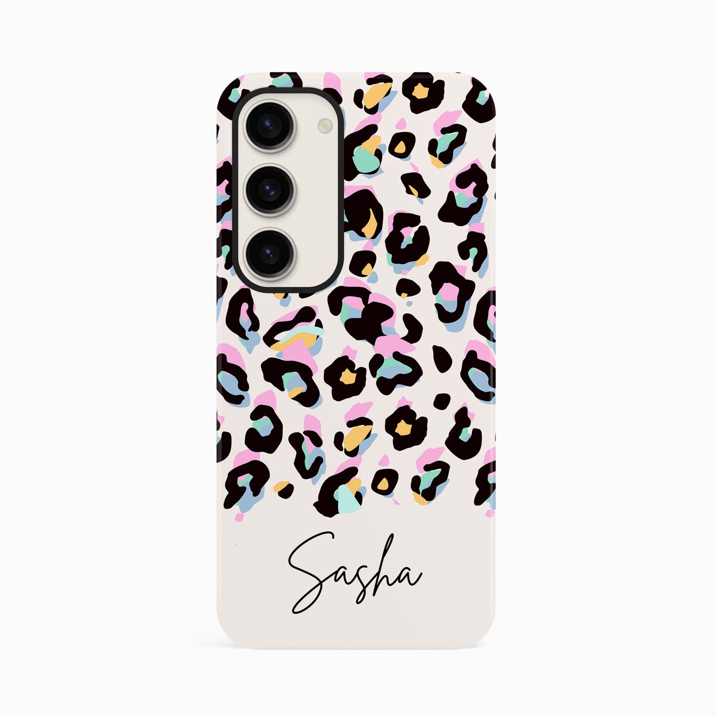 Custom Name Rainbow Leopard Print Phone Case Phone Case