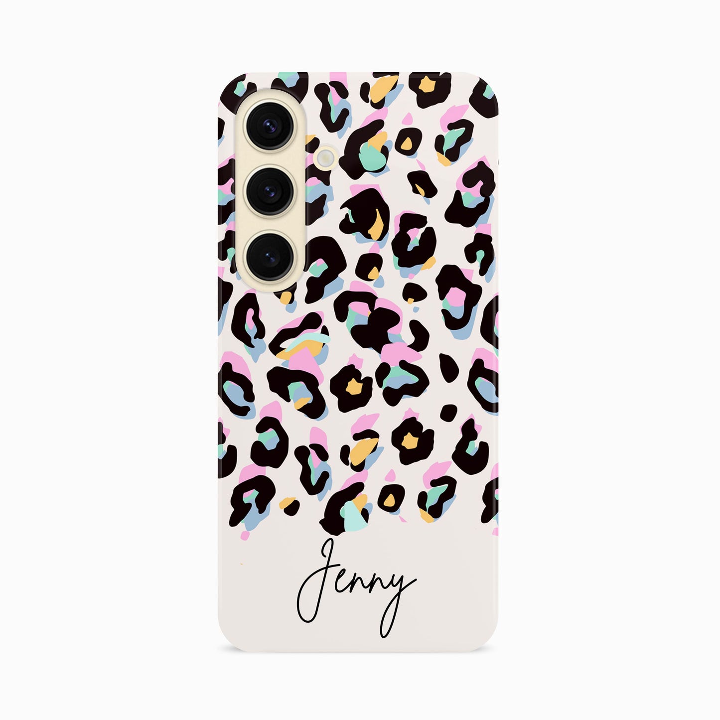 Custom Name Rainbow Leopard Print Phone Case Phone Case