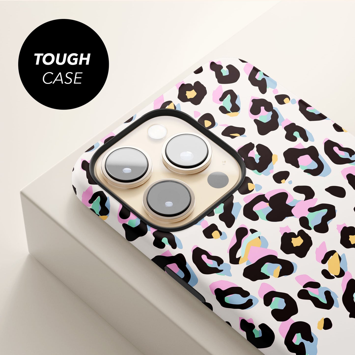 Custom Name Rainbow Leopard Print Phone Case Phone Case