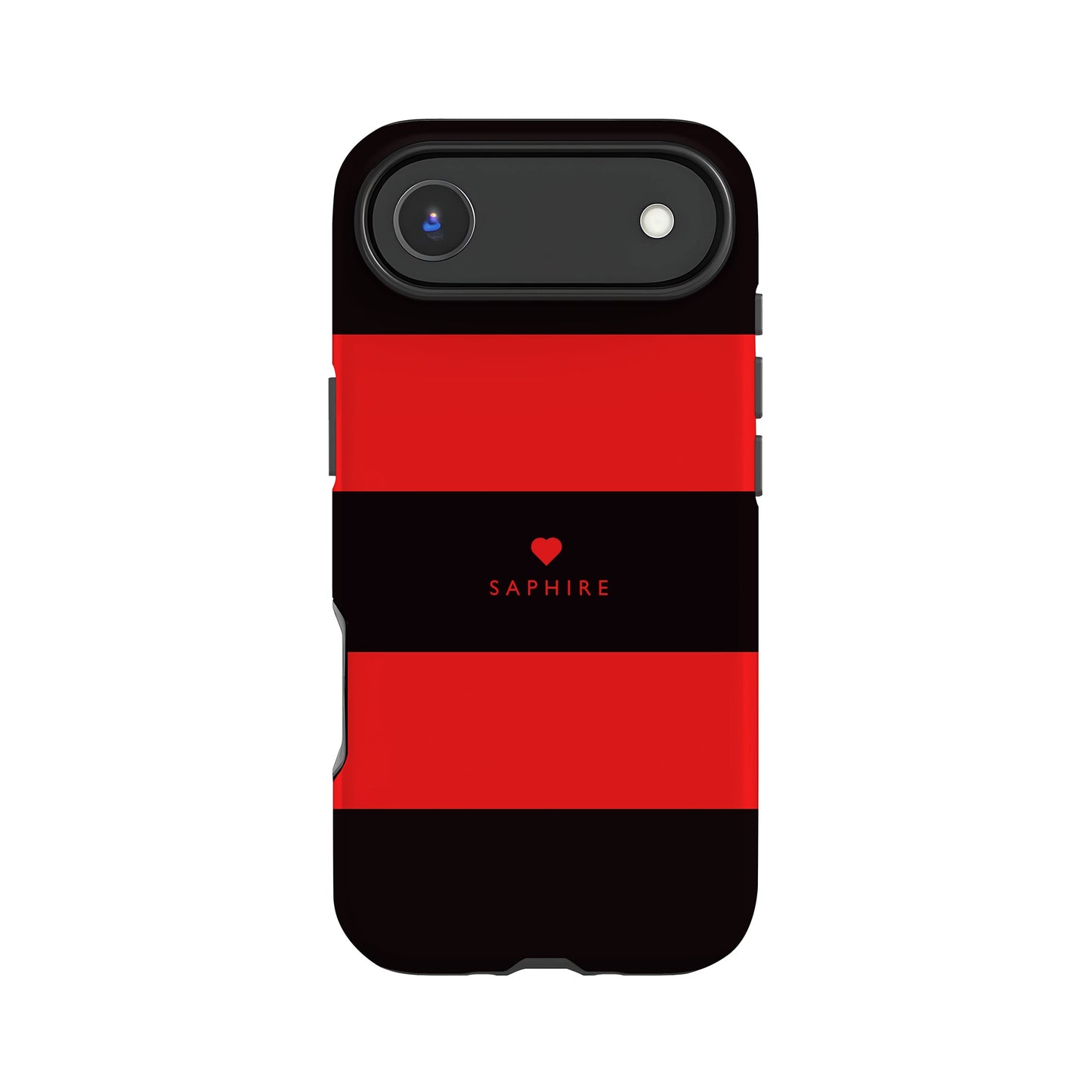Custom Red And Black Stripes Case
