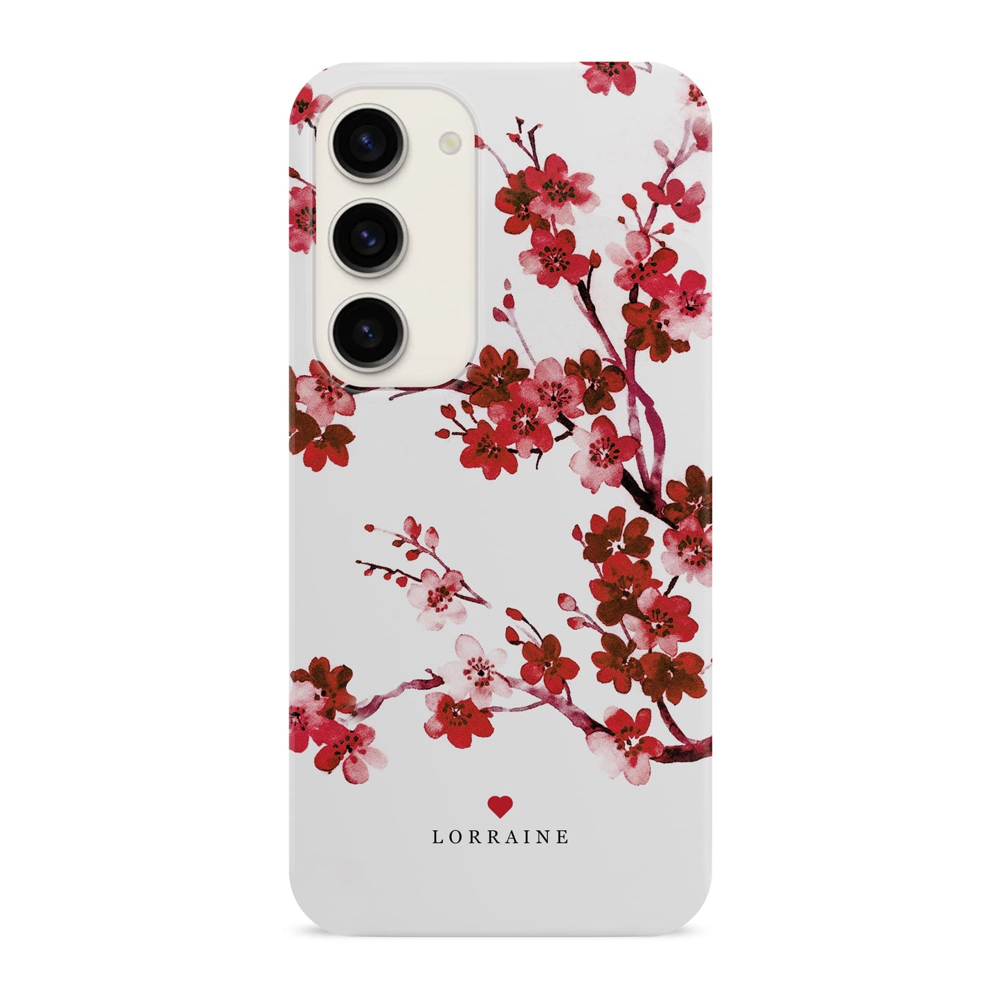 Winter Red Floral Personalised Case Phone Case