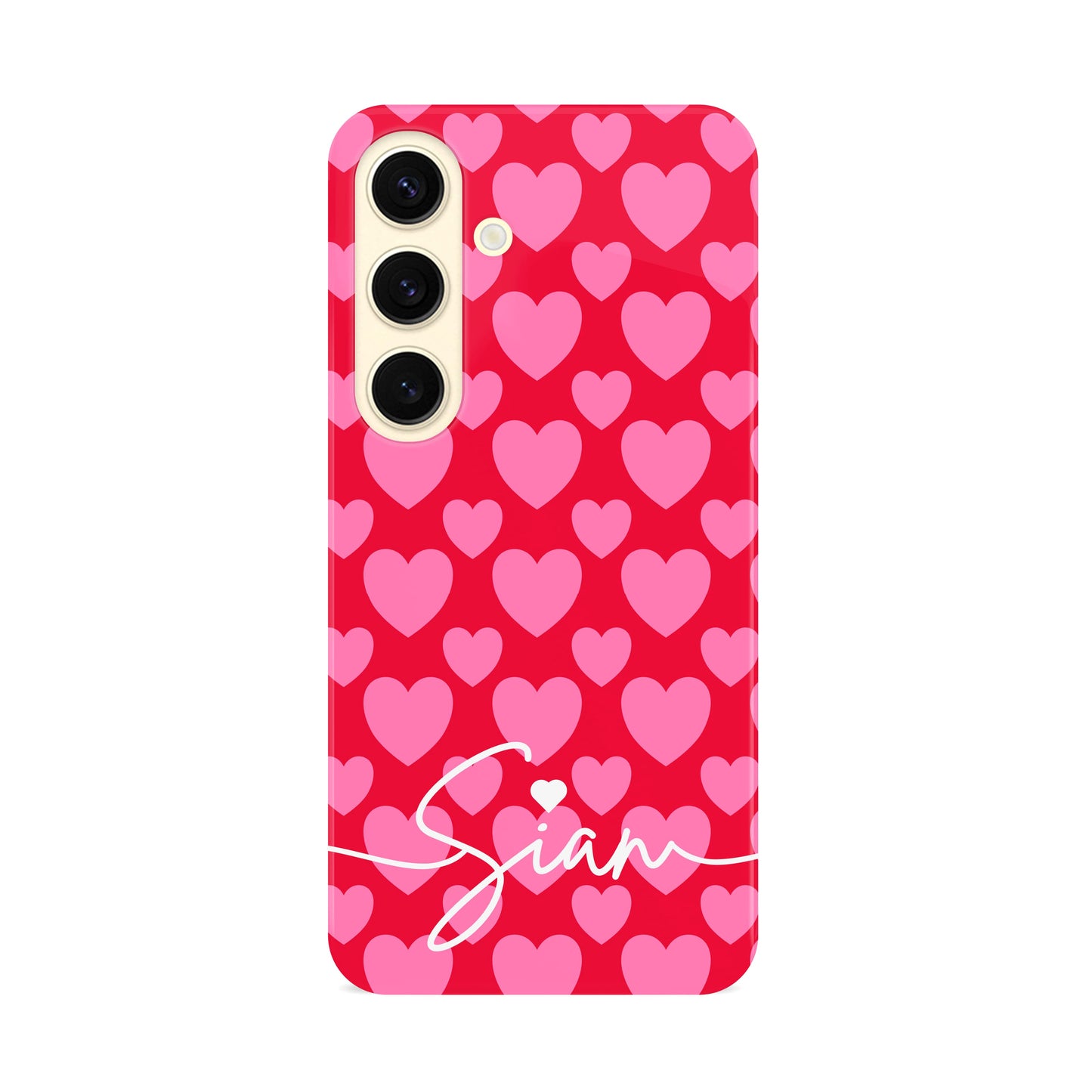 Personalised Red Pink Heart Pattern Case Phone Case