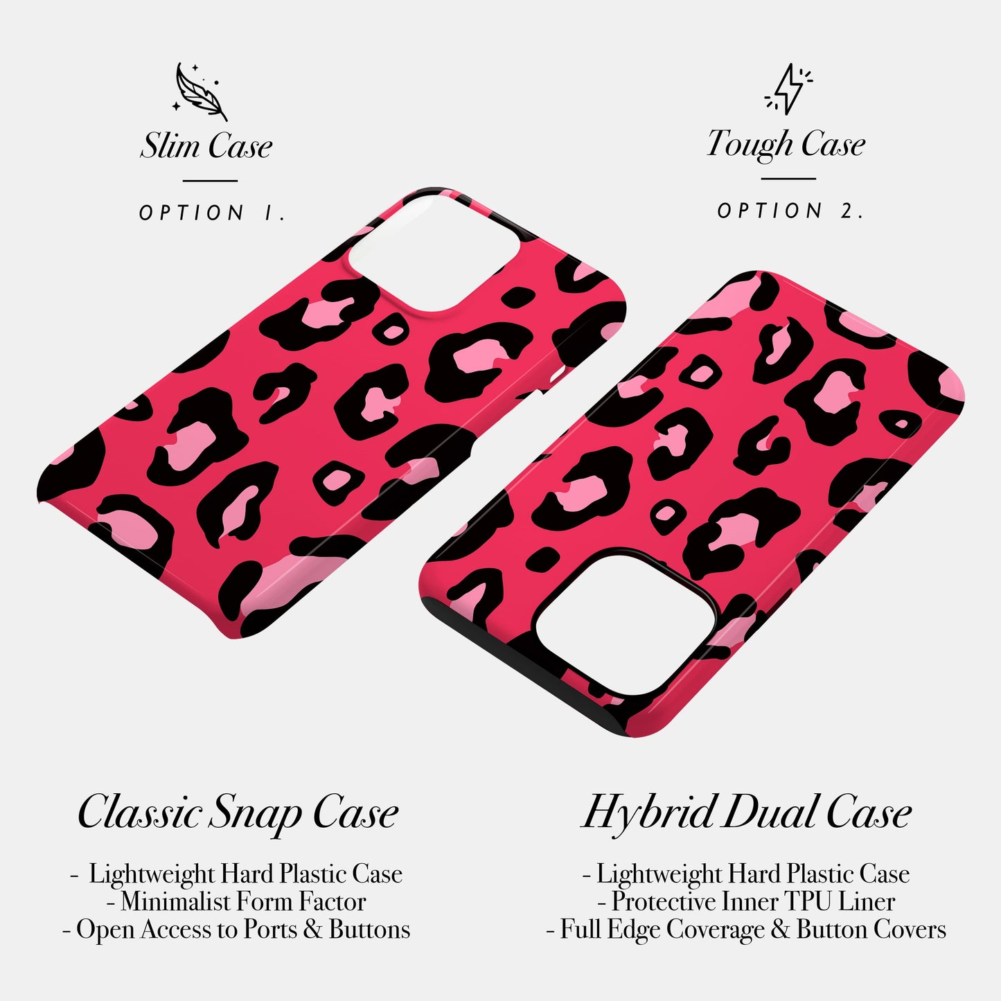 Red and Pink Leopard Spot Pattern Case Phone Case