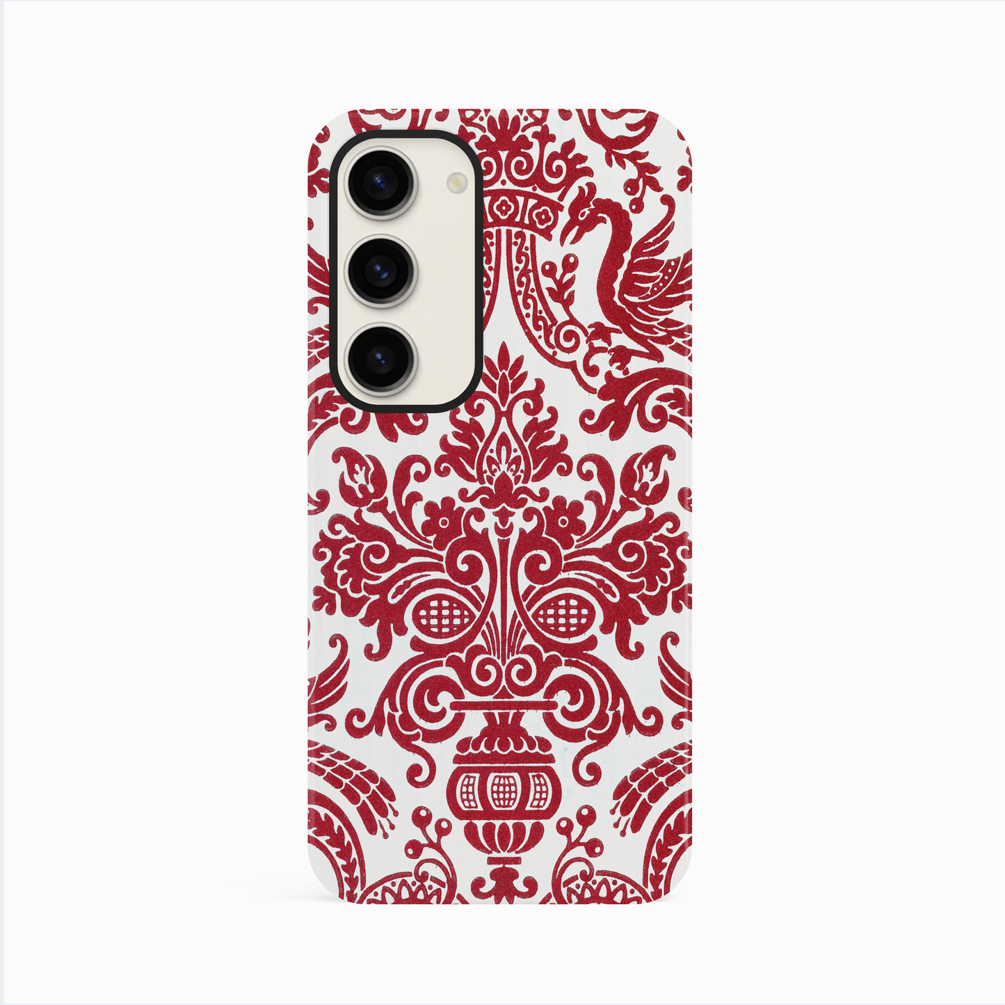 Personalised Vintage Red Damask Toile Case Phone Case