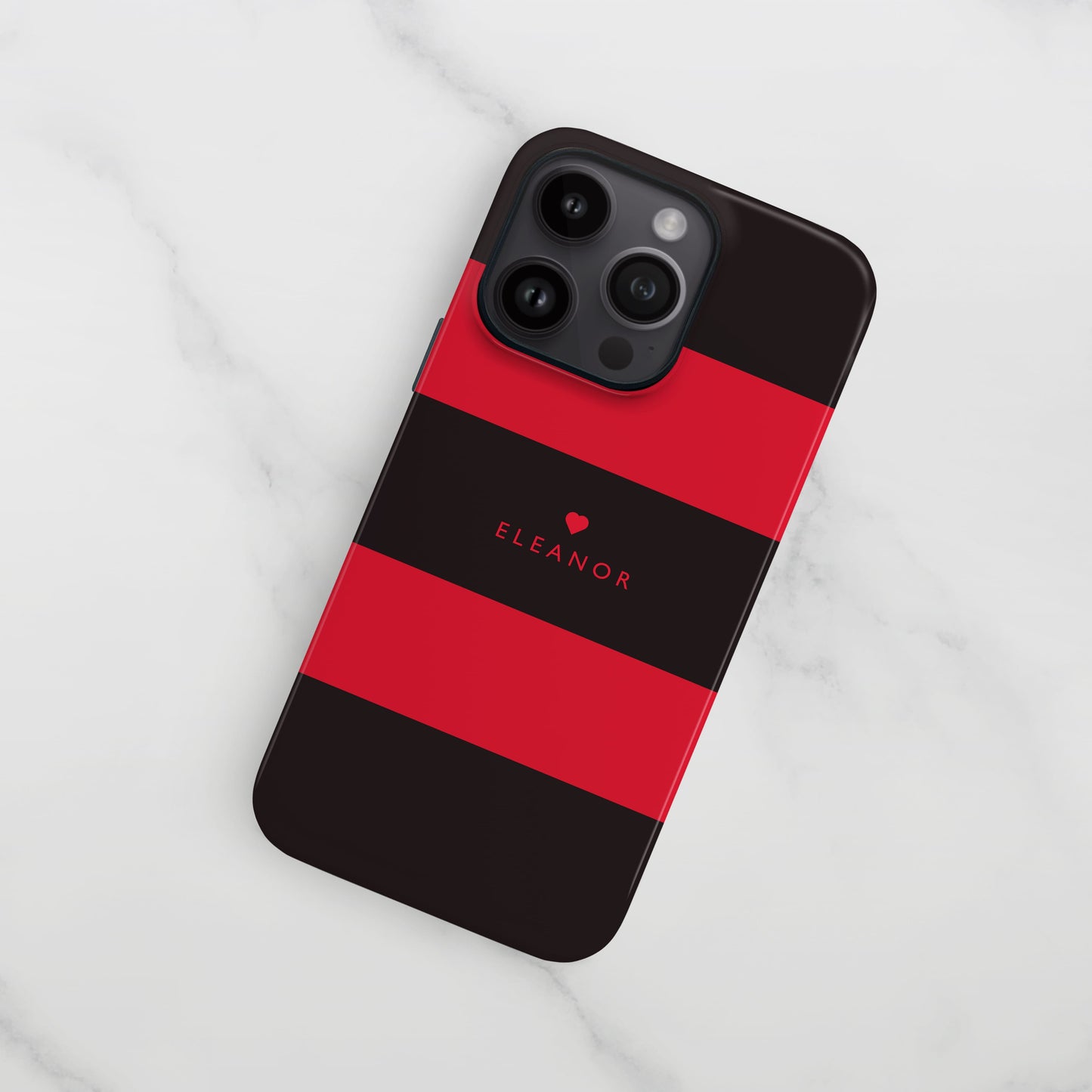 Custom Red And Black Stripes Case Phone Case