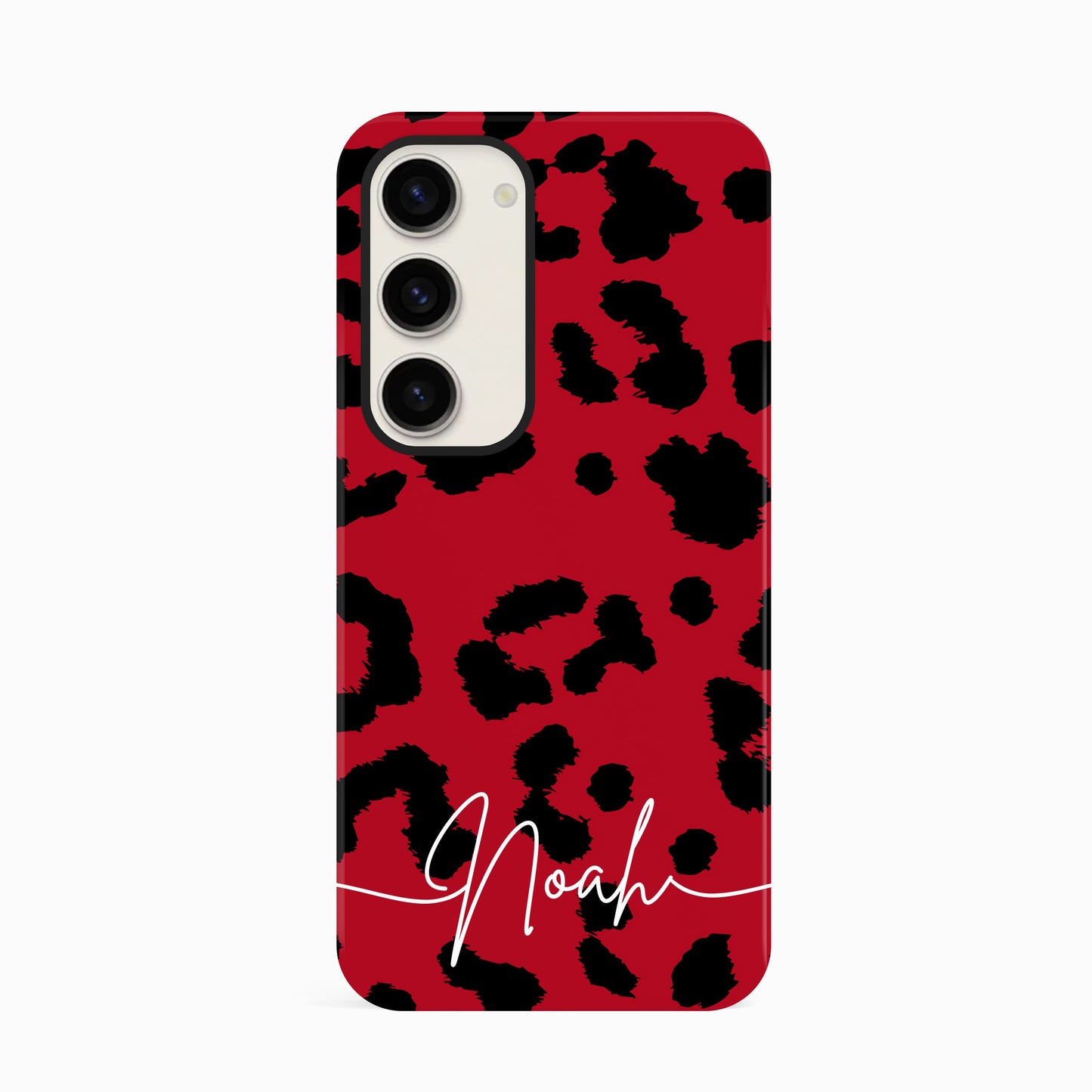 Red Leopard Print Personalised Phone Case Phone Case