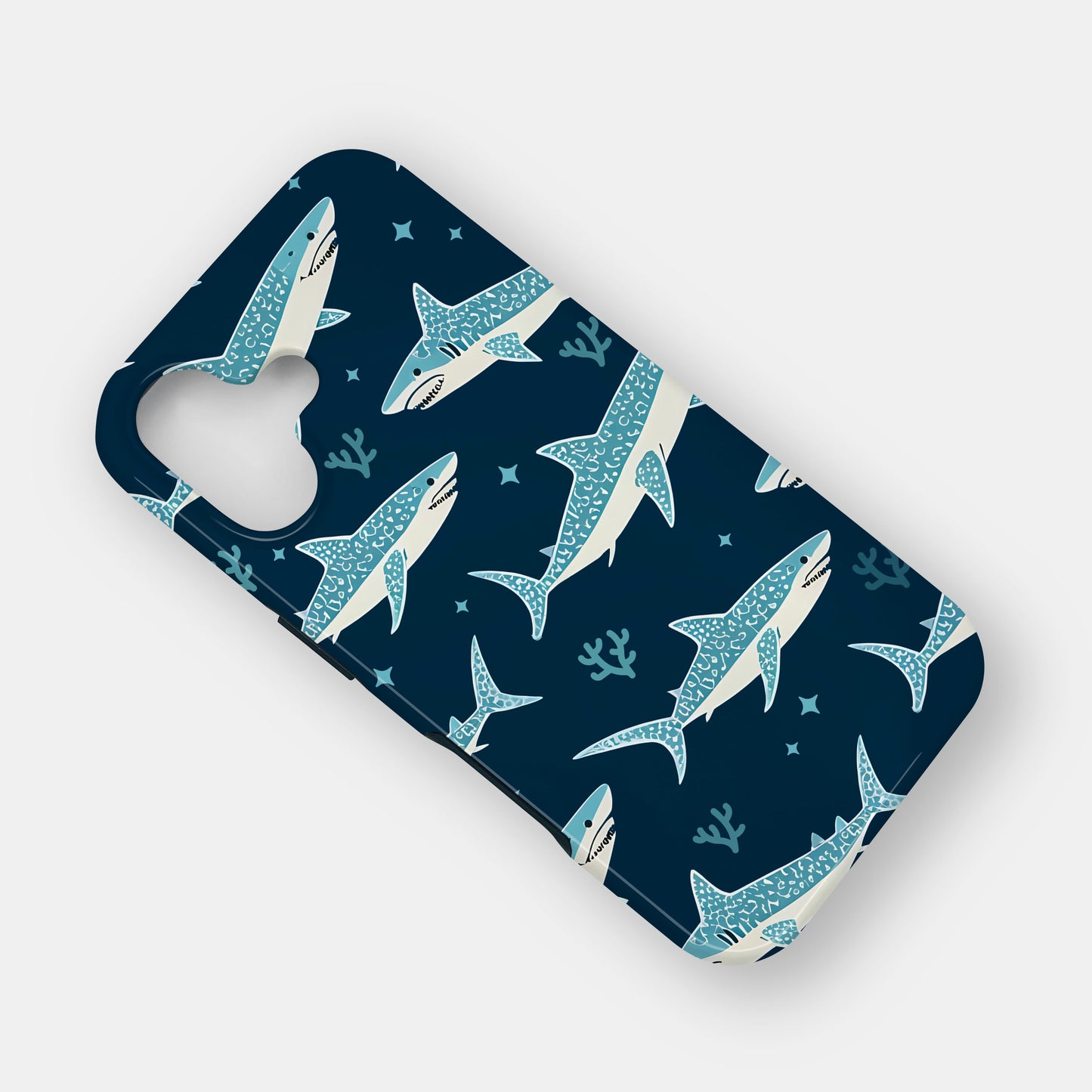 Retro Shark Pattern Phone Case Phone Case