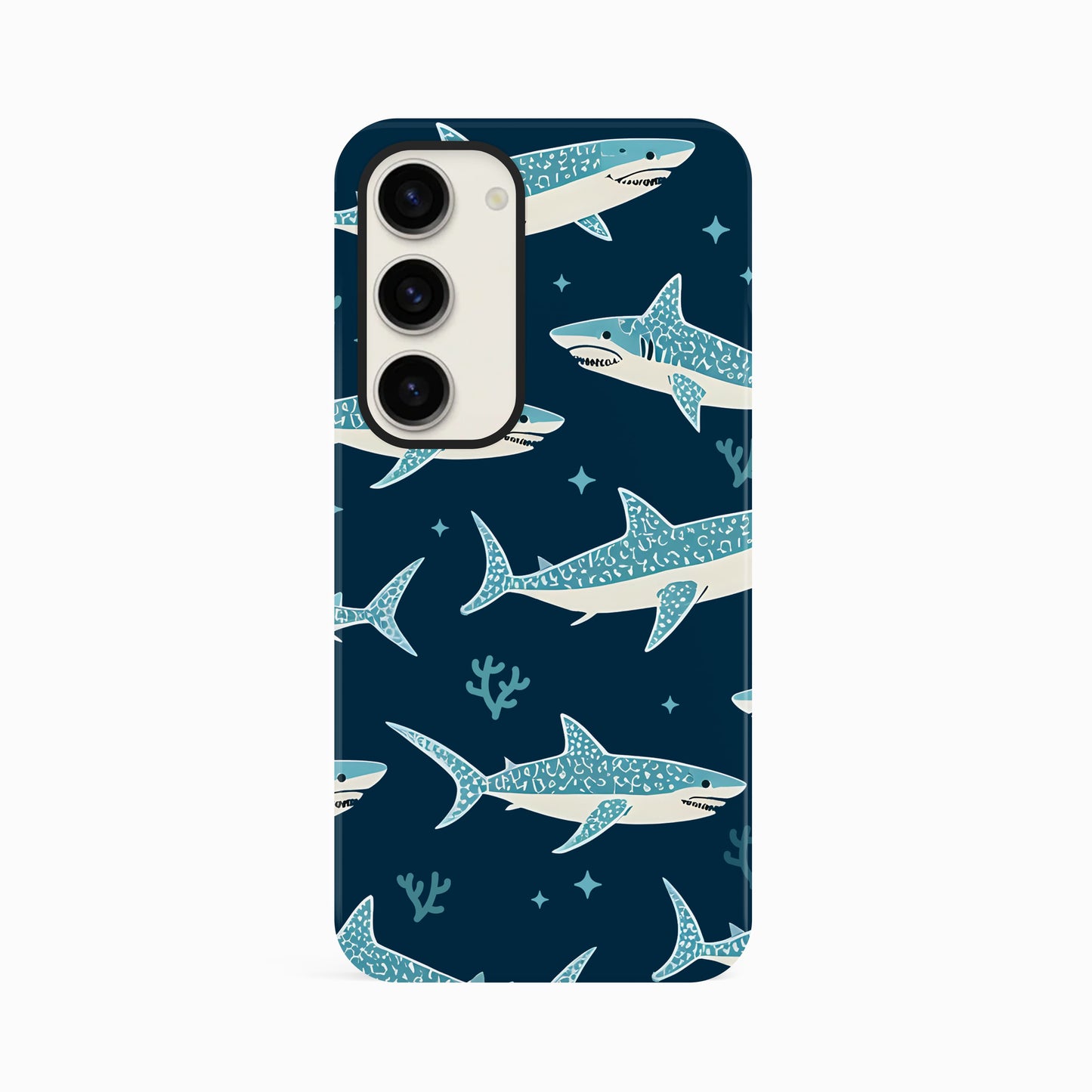 Retro Shark Pattern Phone Case Phone Case