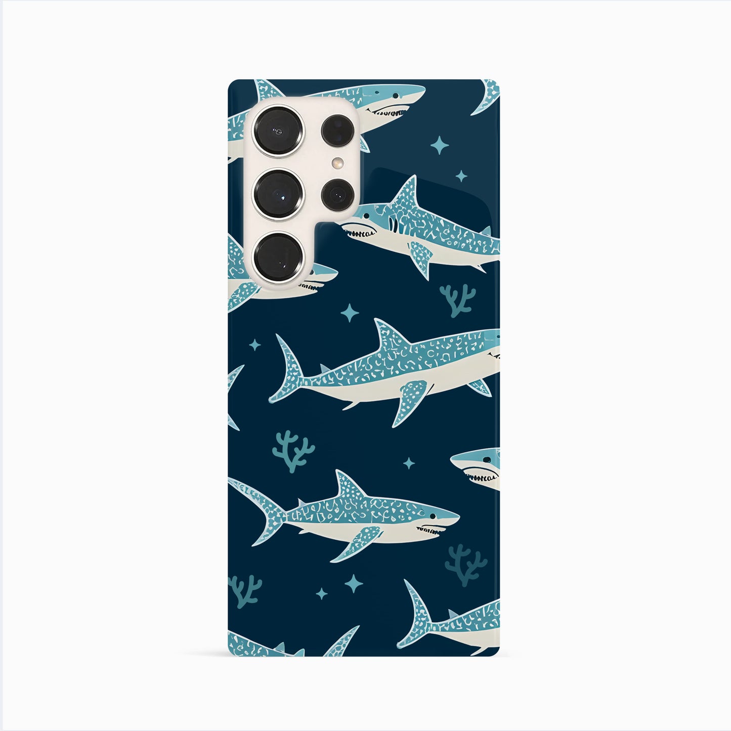 Retro Shark Pattern Phone Case Phone Case