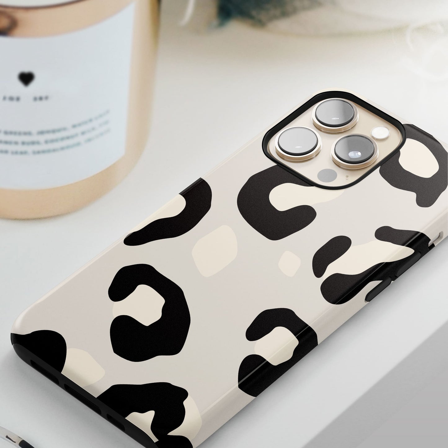 Snow Leopard Print Phone Case Phone Case