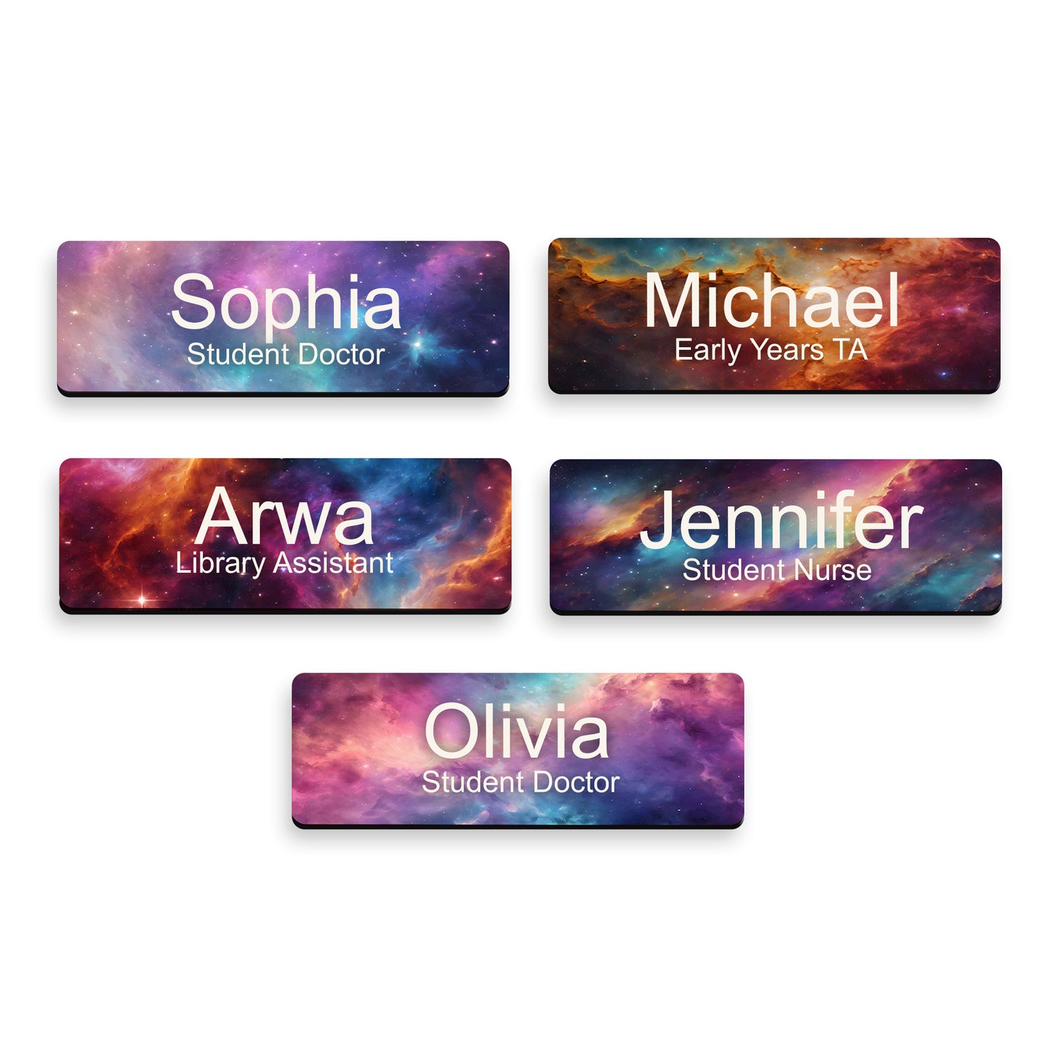 Space Art Custom Name Badge Name Badge