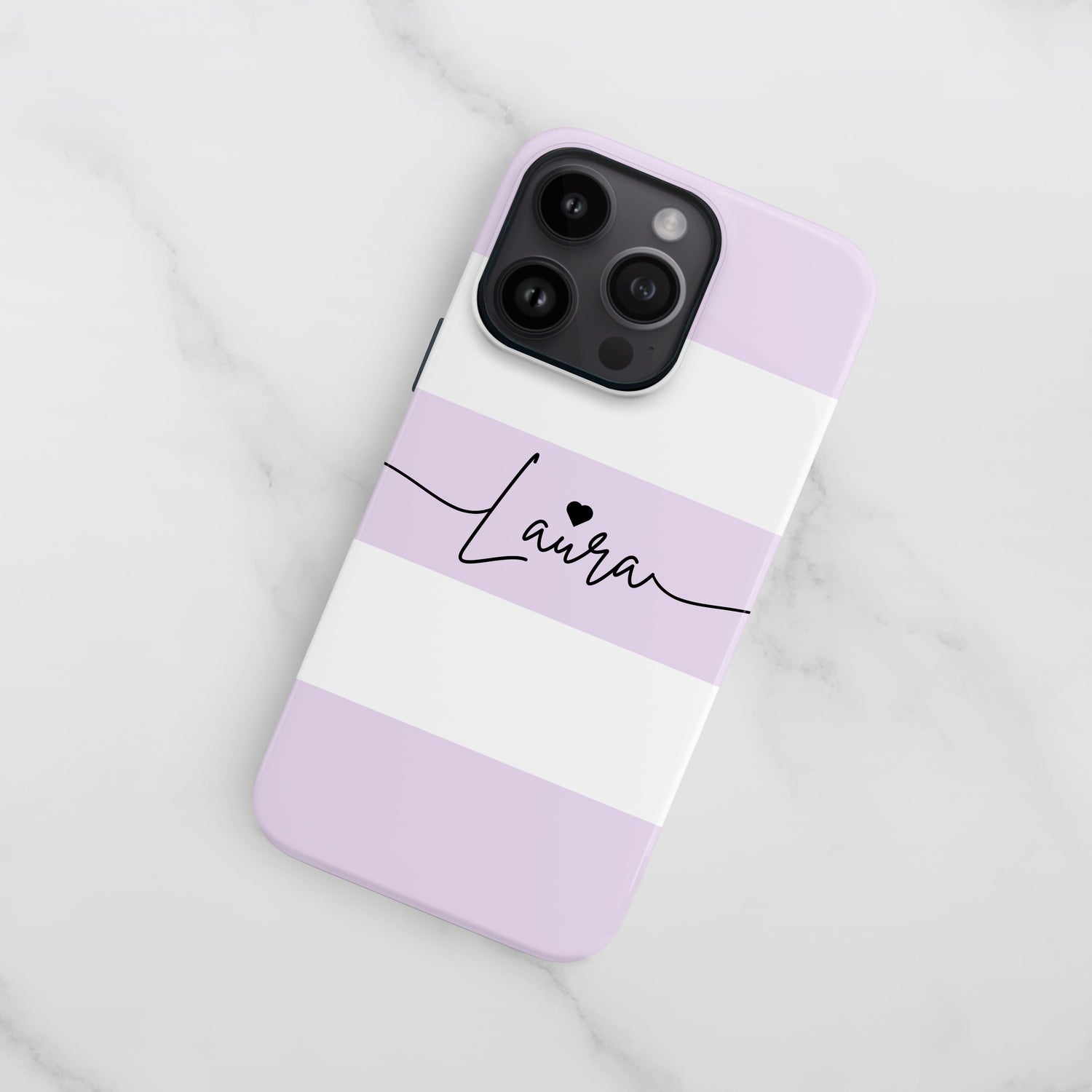Custom Light Purple Stripes Case Phone Case