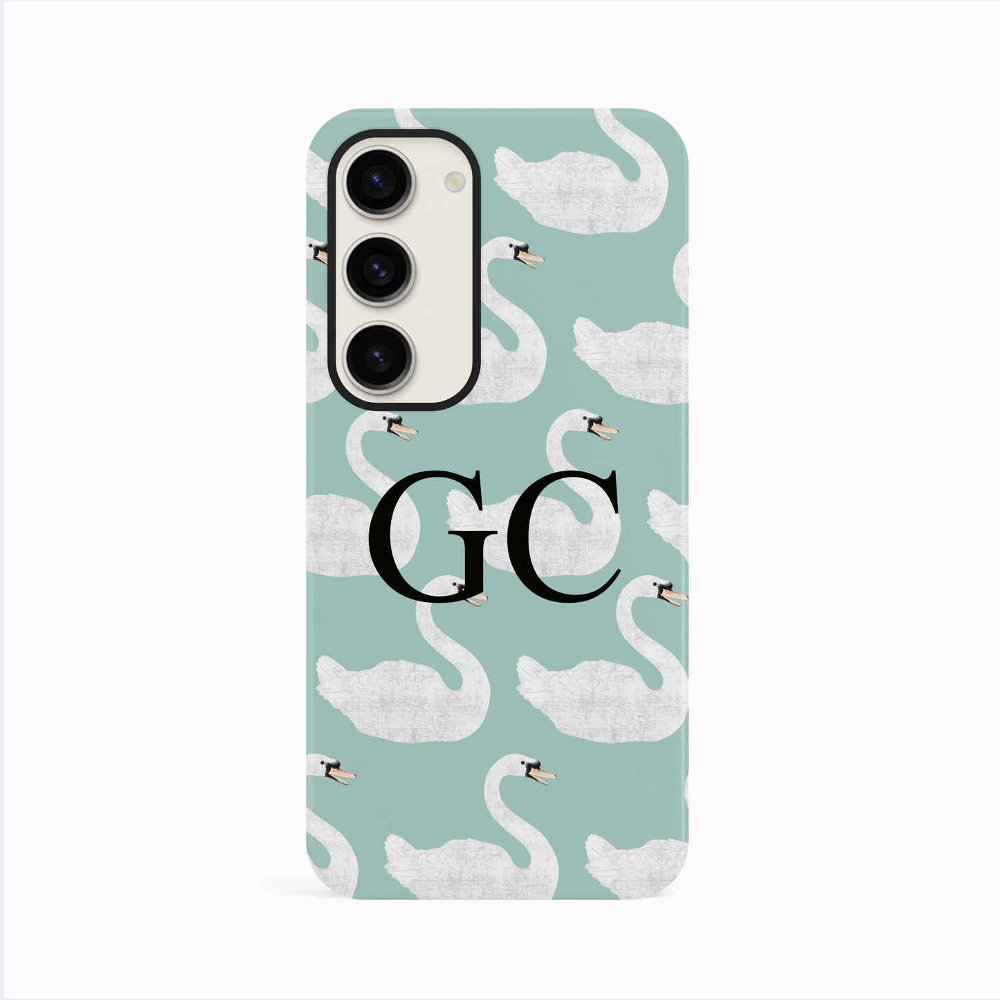 Personalised Blue Swan Pattern Case Phone Case