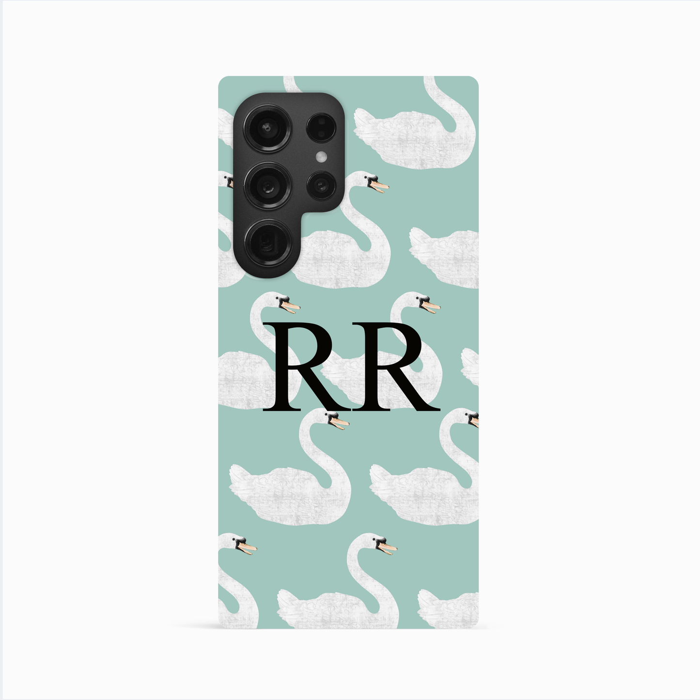 Personalised Blue Swan Pattern Case Phone Case