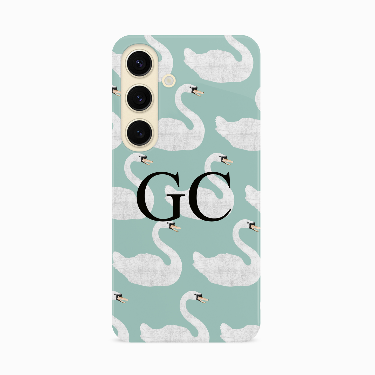 Personalised Blue Swan Pattern Case Phone Case