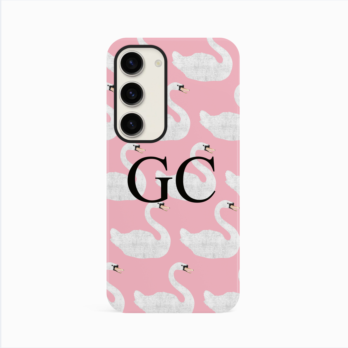 Personalised Pink Swan Pattern Case Phone Case