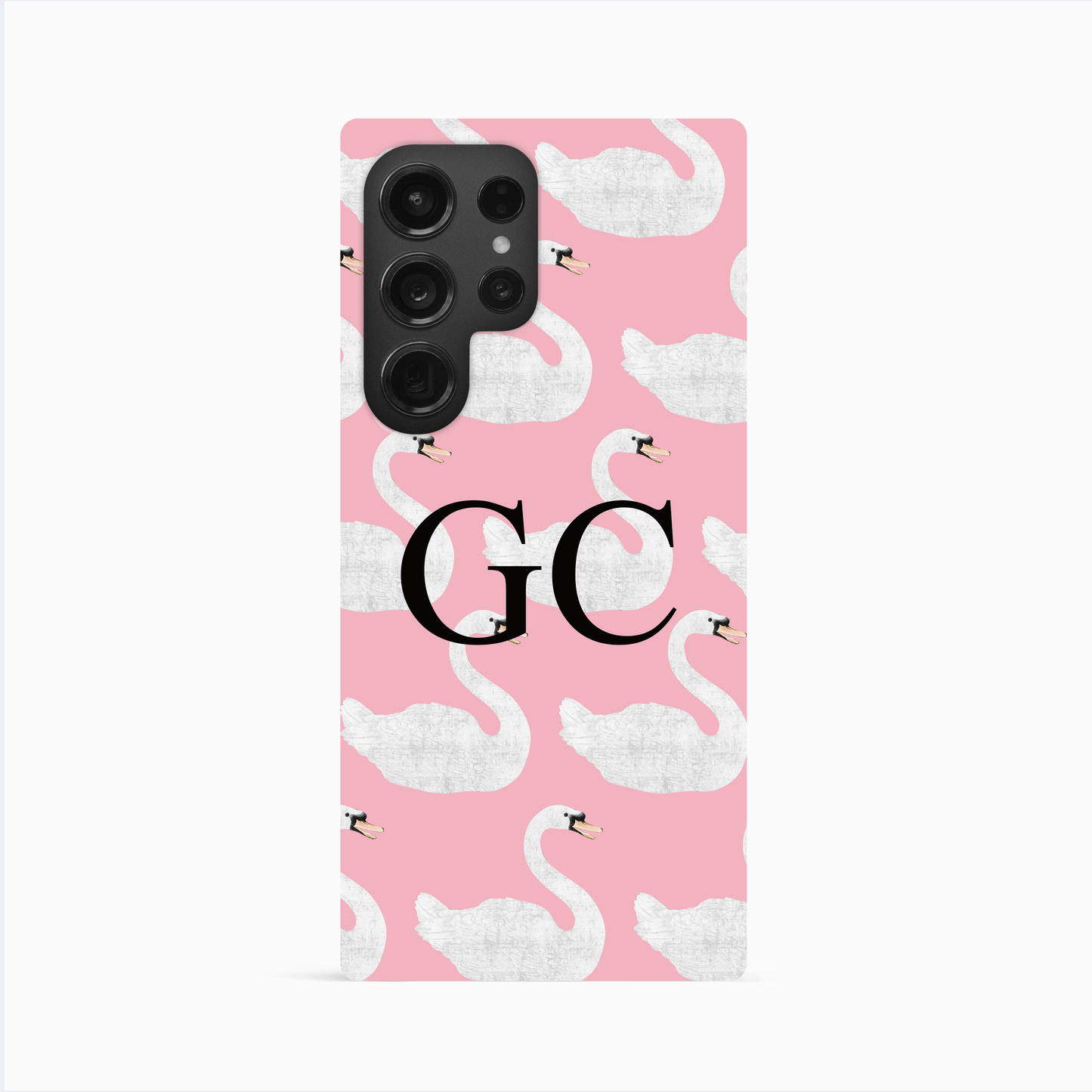 Personalised Pink Swan Pattern Case Phone Case