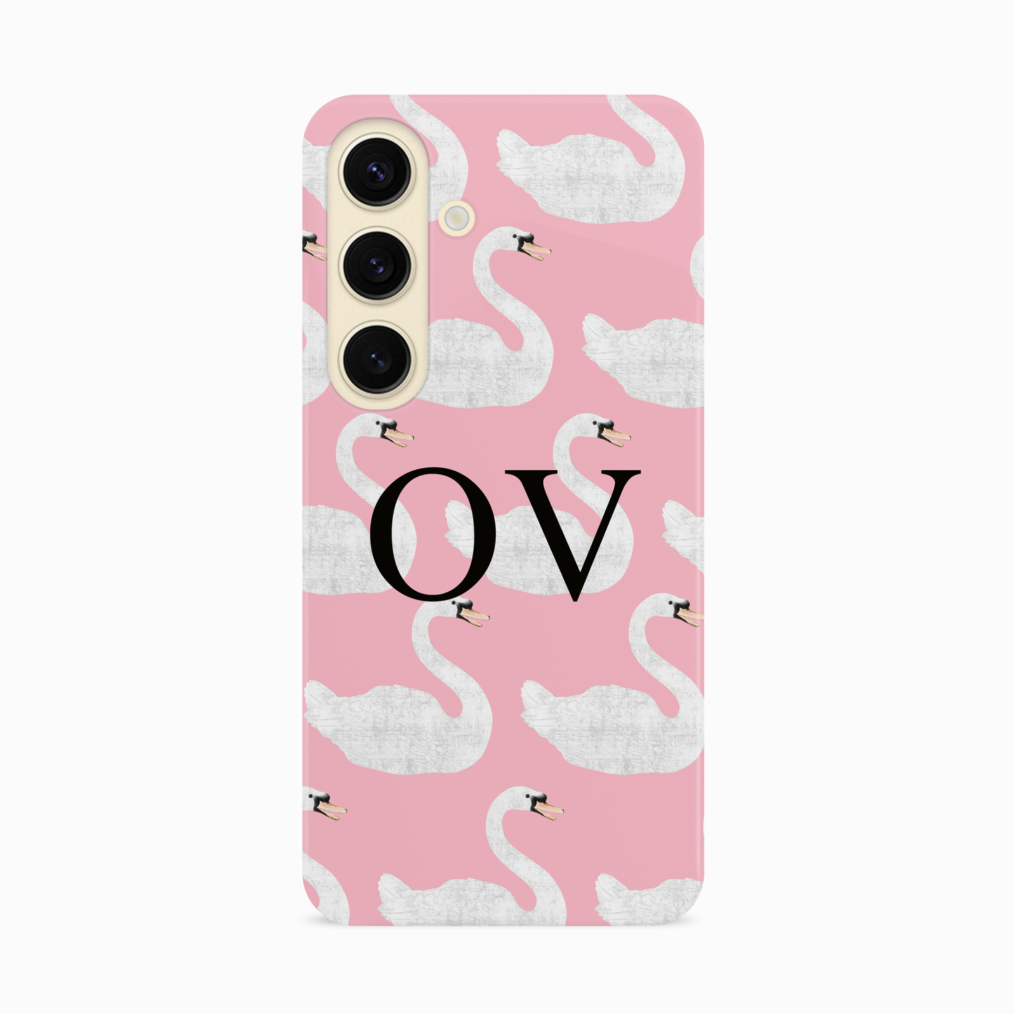 Personalised Pink Swan Pattern Case Phone Case