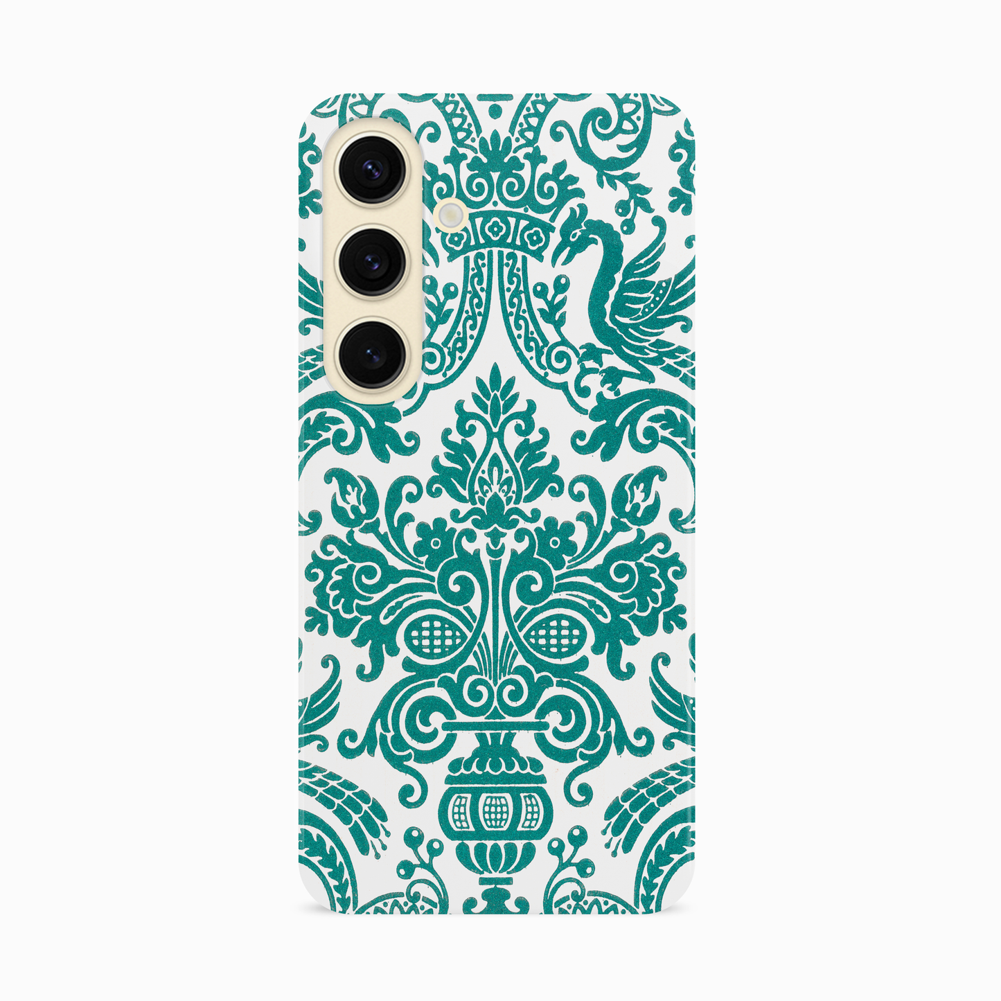 Personalised Teal Damask Floral Case Phone Case