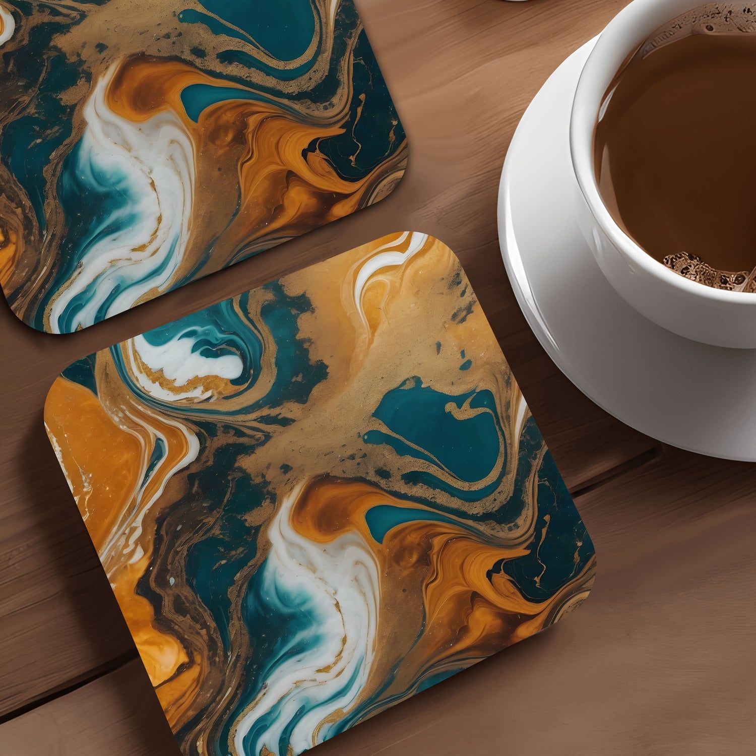 Coffee Marble 4 x Coaster Set  Coaster