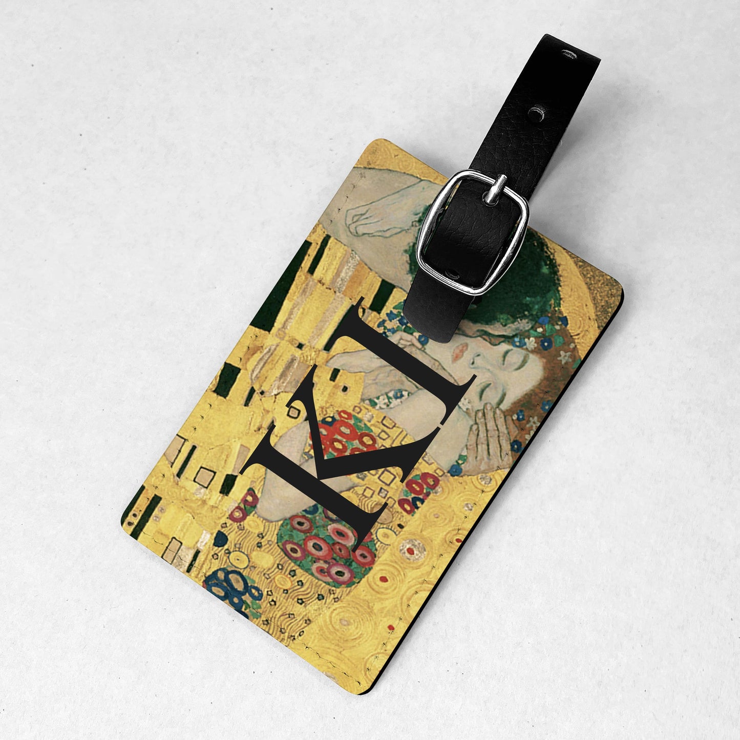 Famous Art Personalised Luggage Tag The Kiss luggage tag