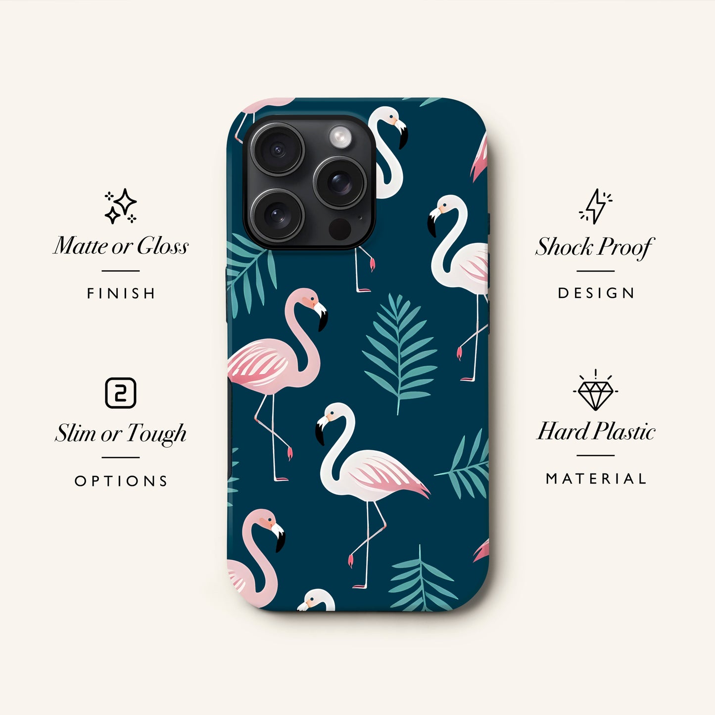 Tropical Flamingo Pattern Phone Case Phone Case