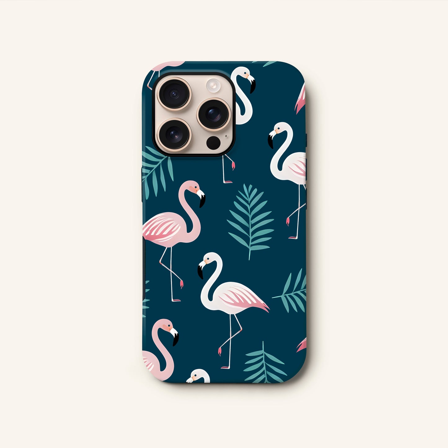Tropical Flamingo Pattern Phone Case iPhone 16 Phone Case